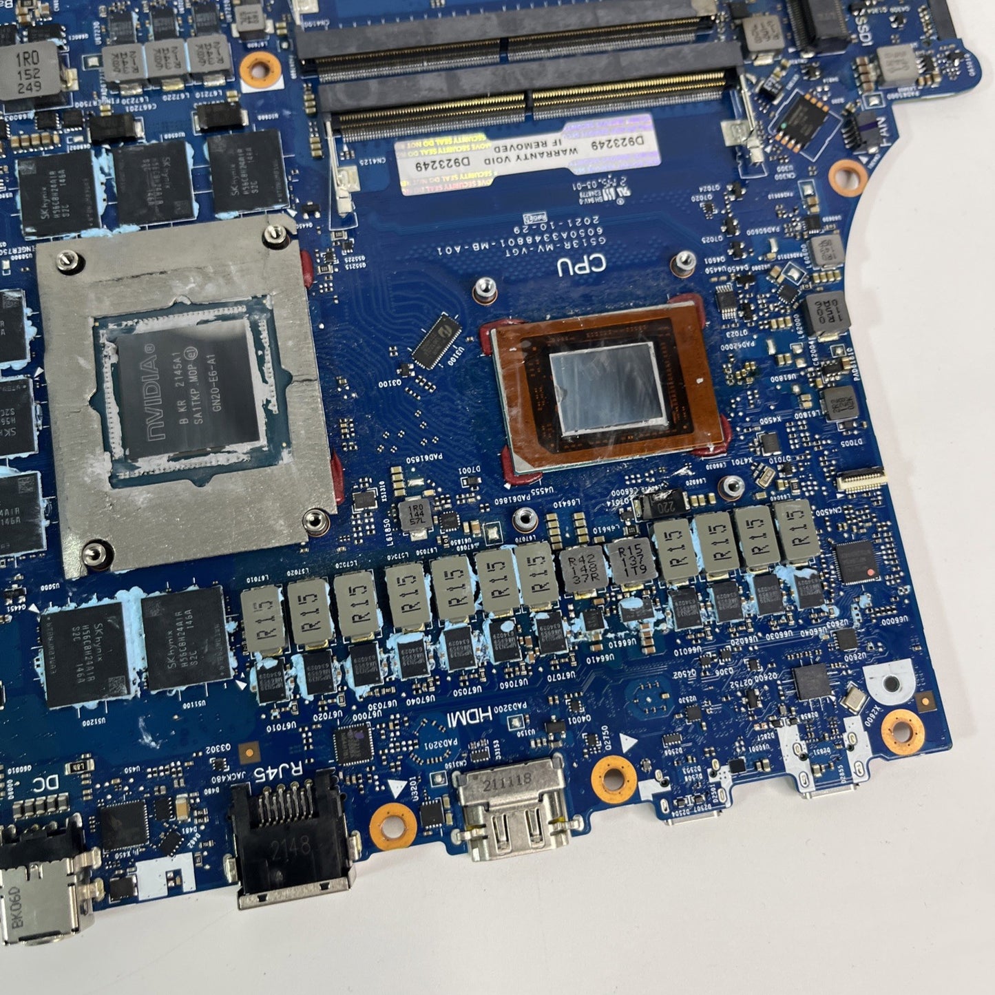 Genuine Asus ROG Strix G15 G513R Motherboard Ryzen 7 6800H Rtx 3070TI.Faulty