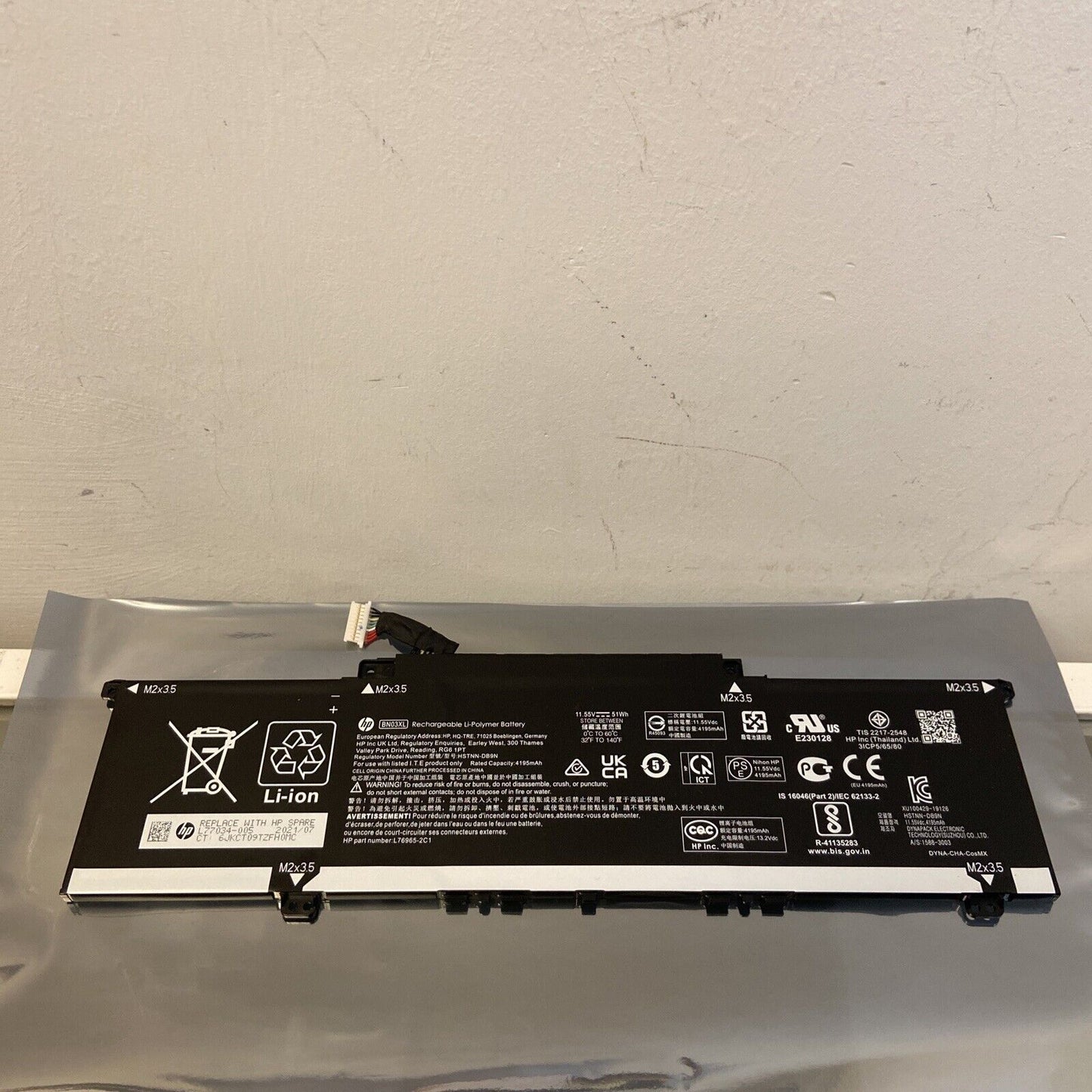 Genuine HP BN03XL Battery for HSTNN-DB9N, HSTNN-OB1O, L73965-271, L76965-2C1