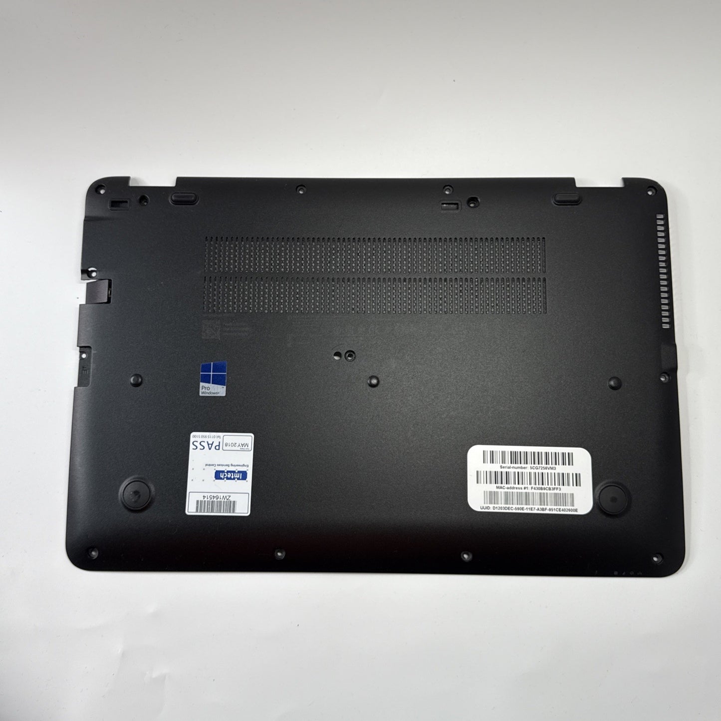 HP Elitebook 850 G3 Bottom Base Cover Genuine Black