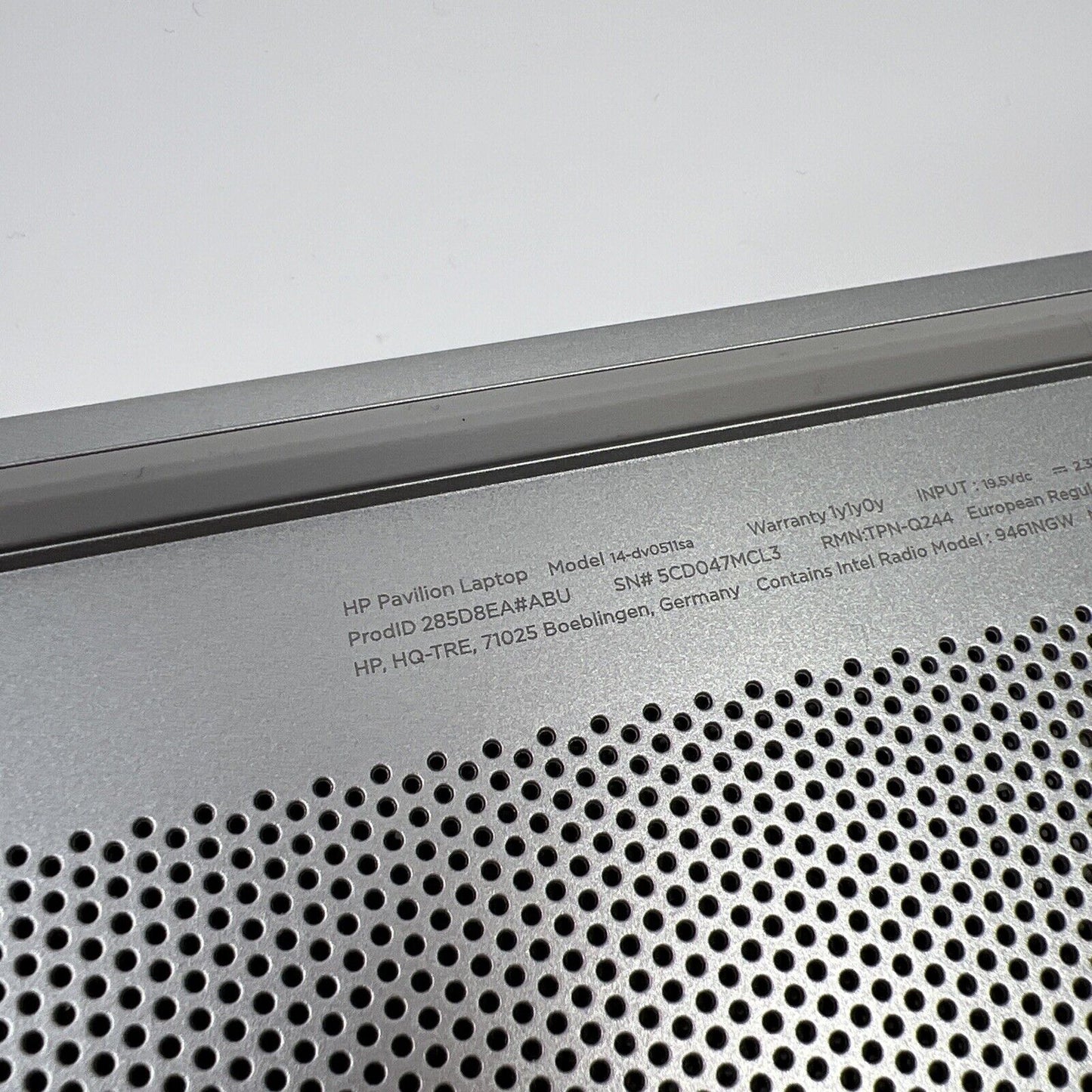 HP Pavilion 14-DV Bottom Base Rear Housing Case Cover Chassis Silver M16607-001