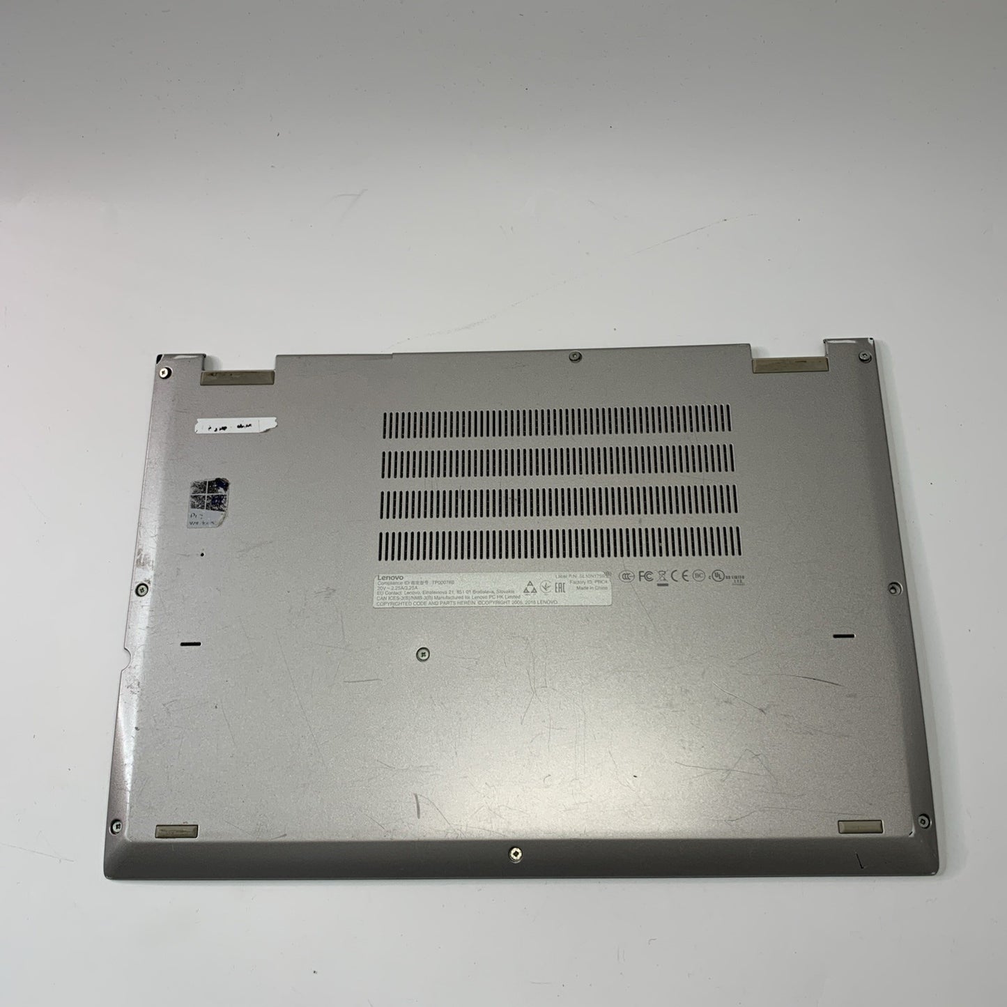 Lenovo Thinkpad Yoga 370 Base Bottom Chassis Case Cover Silver