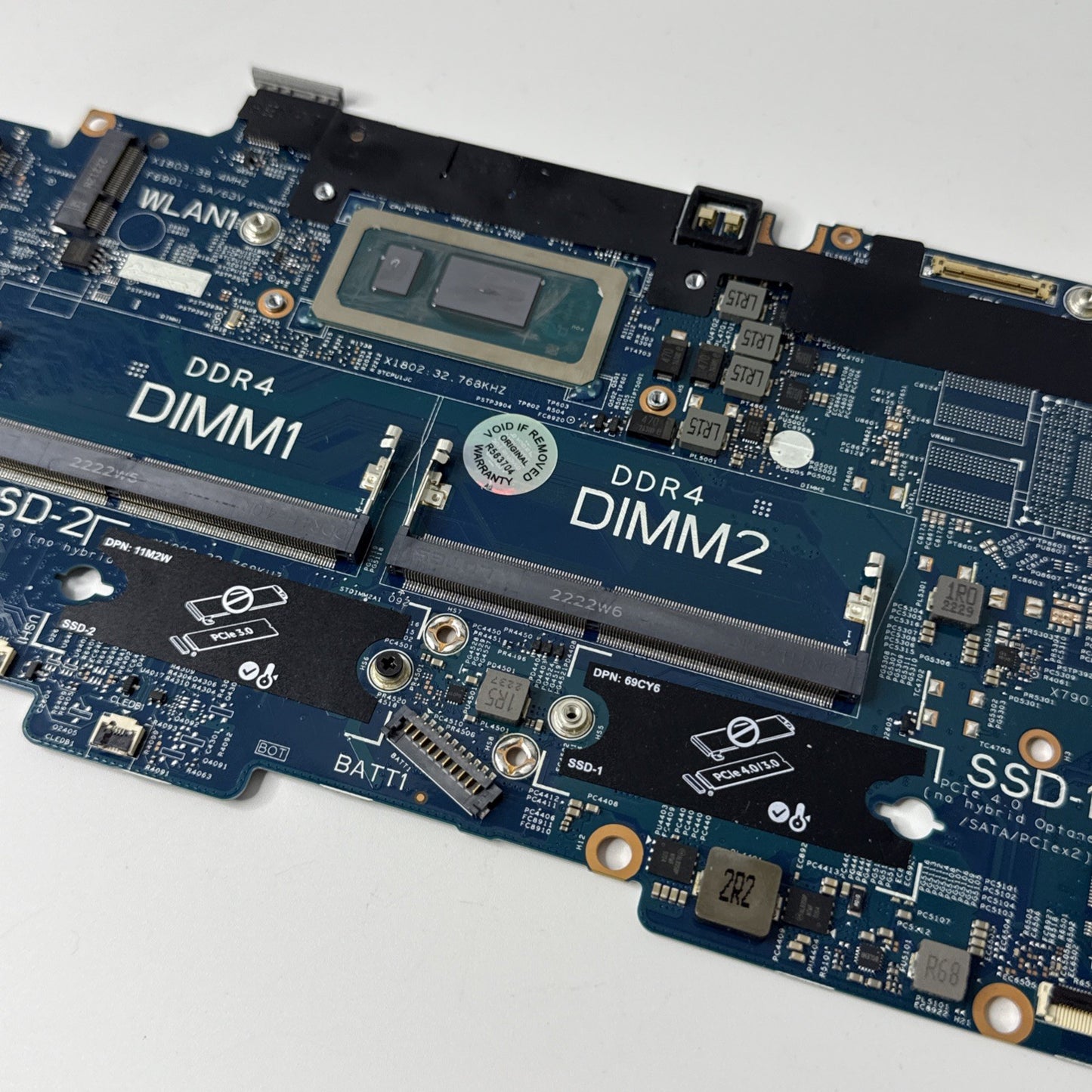 Genuine Dell Latitude 5530 Motherboard i5 12th Gen 1.6Ghz (NO POWER)