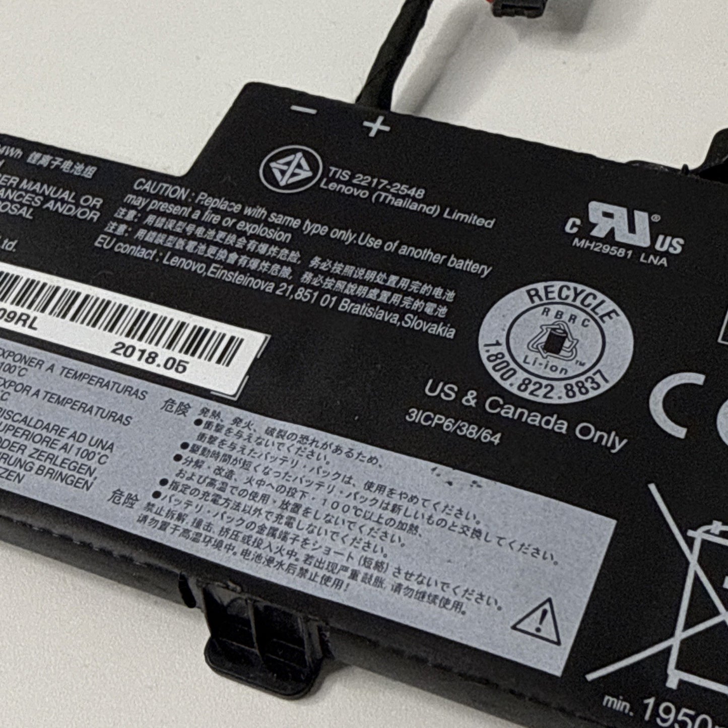 Laptop Battery Lenovo Thinkpad T470 T480 A475 A485 SB10K97577 01AV489