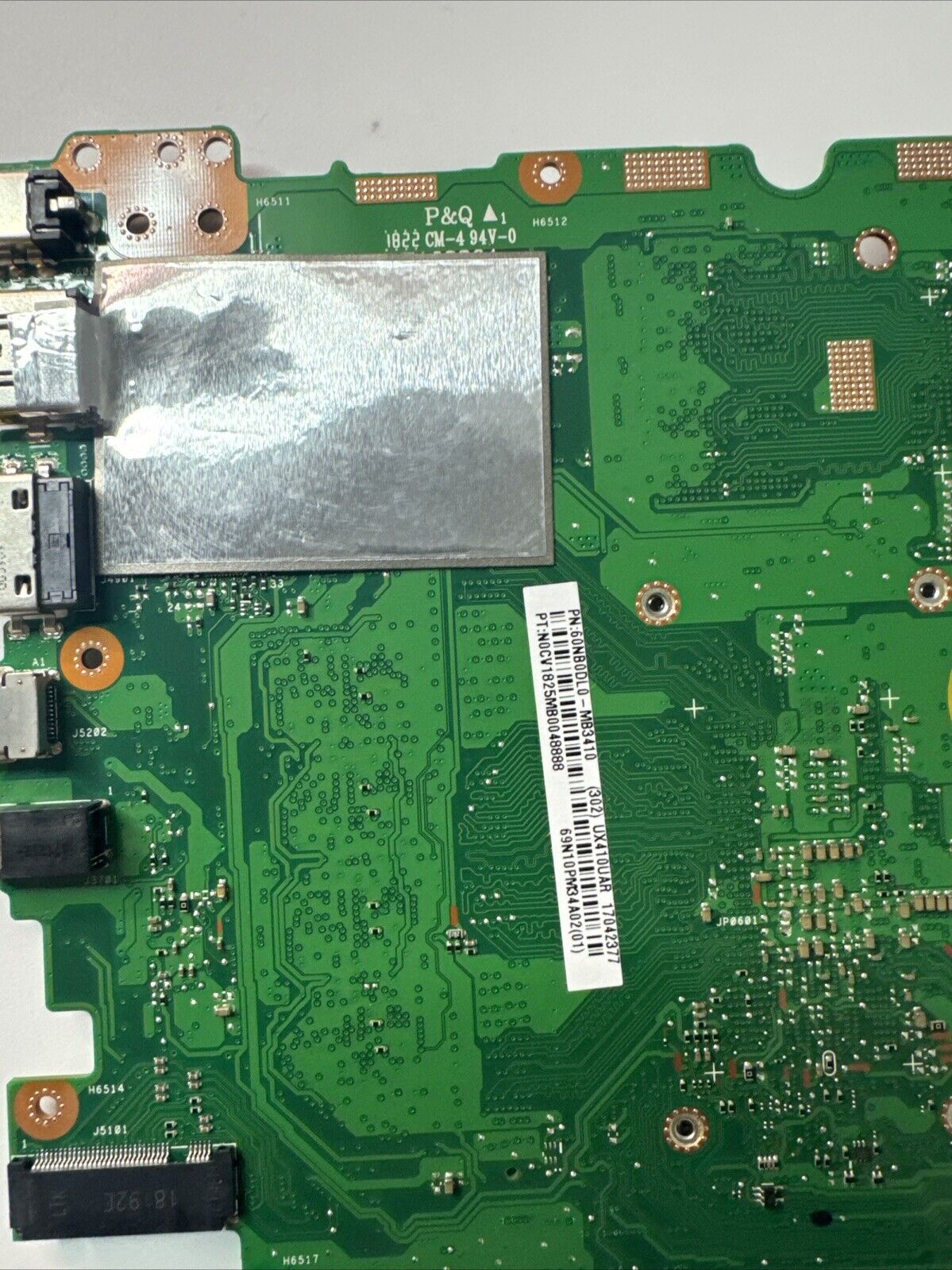 Genuine Asus UX410U Motherboard i3 8th Gen 60NB0DL0-MB3410 Heatsink & Fan