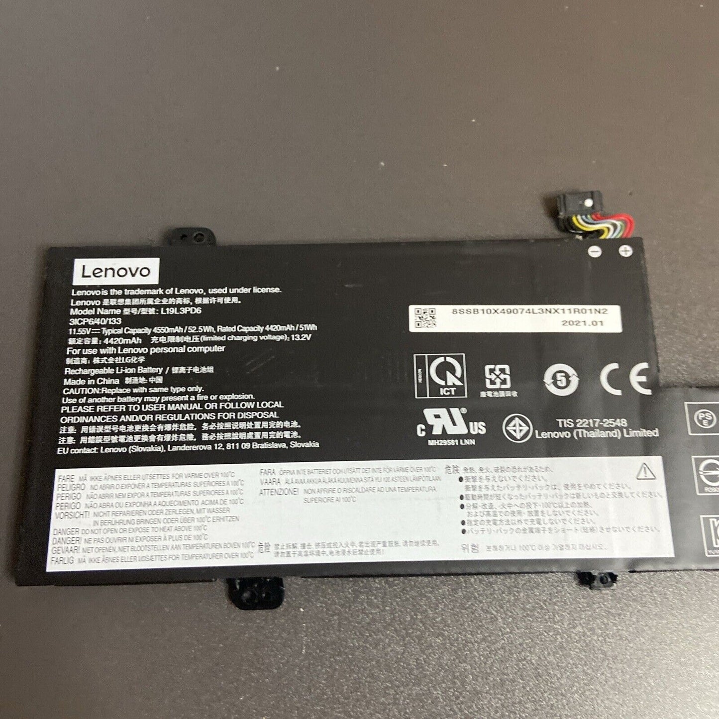 Lenovo Flex 5-15IIL05 5-14IIL05 5-14ARE05 Battery L19L3PD6 L19M3PD6