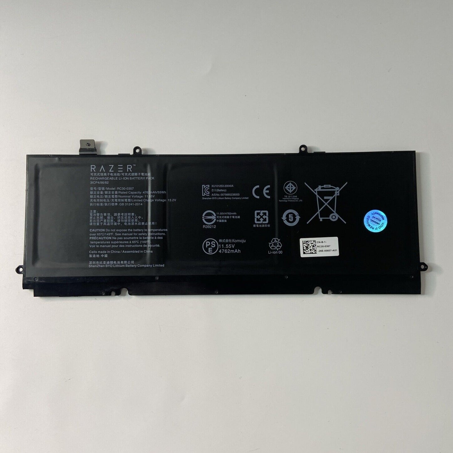 Razer Book 13 RZ09-0357 GENUINE Battery RC30-0357 GOOD