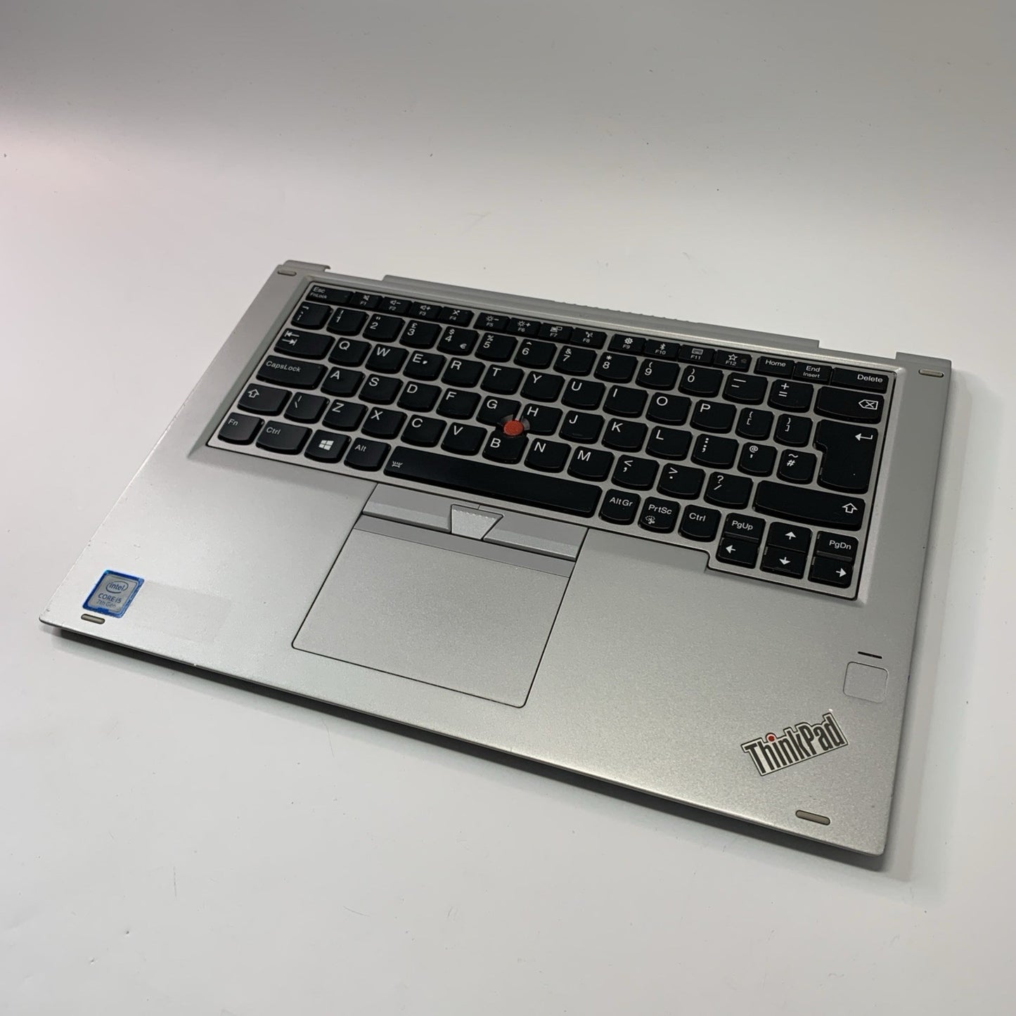 Lenovo Yoga 370 Complete Palmrest UK Backlit Keyboard & Touchpad Silver 01HY214