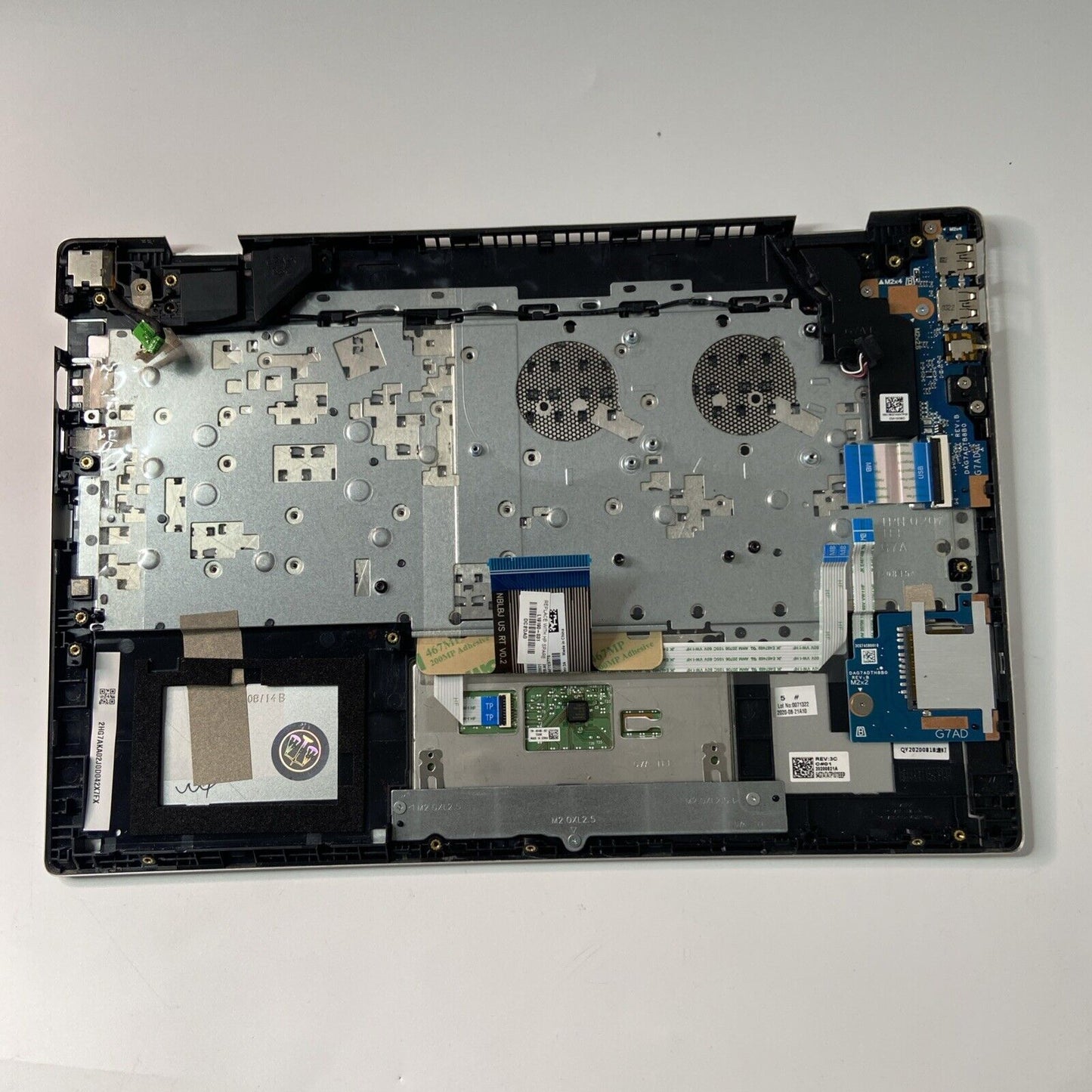 HP Pavilion 14-CE3510SA Complete Palmrest Assembly UK Keyboard Touchpad Silver