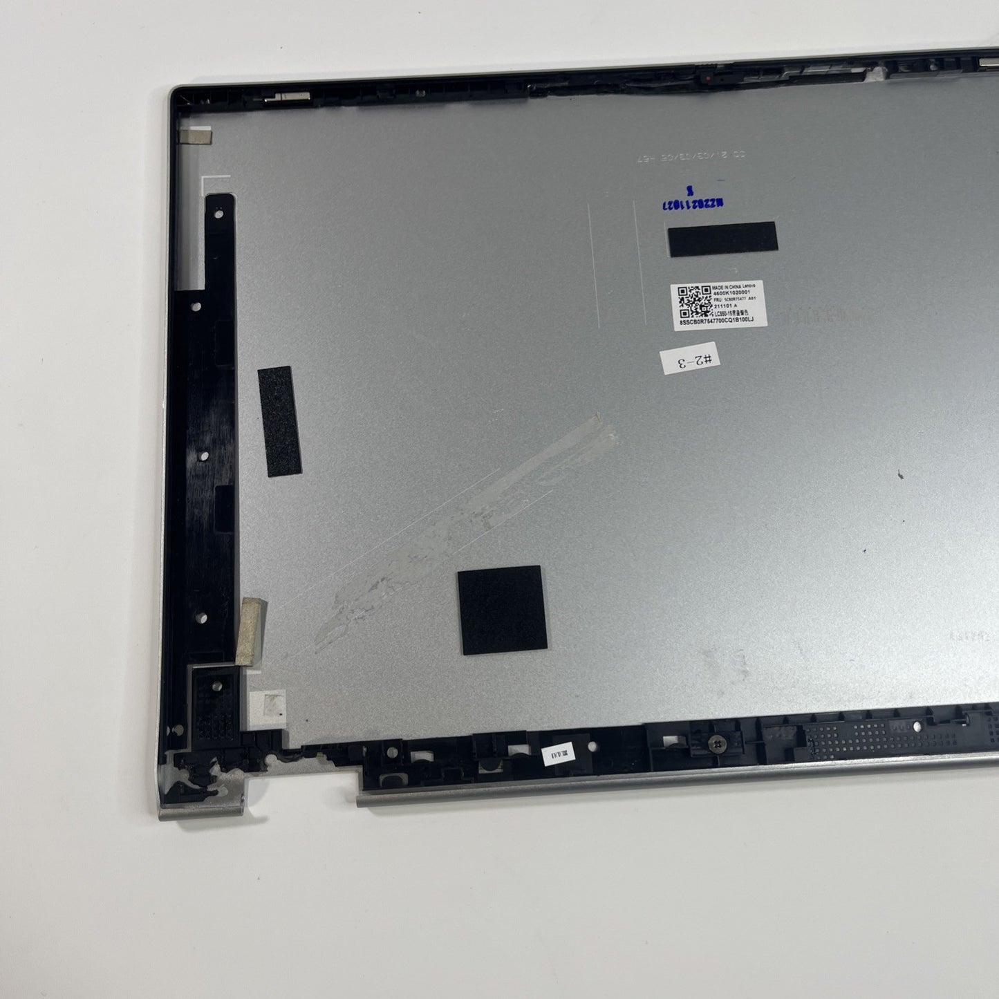 Genuine Silver Lenovo IdeaPad Flex 5-15ITL05 Top Lid 4600K1020001. Bit Side Bend