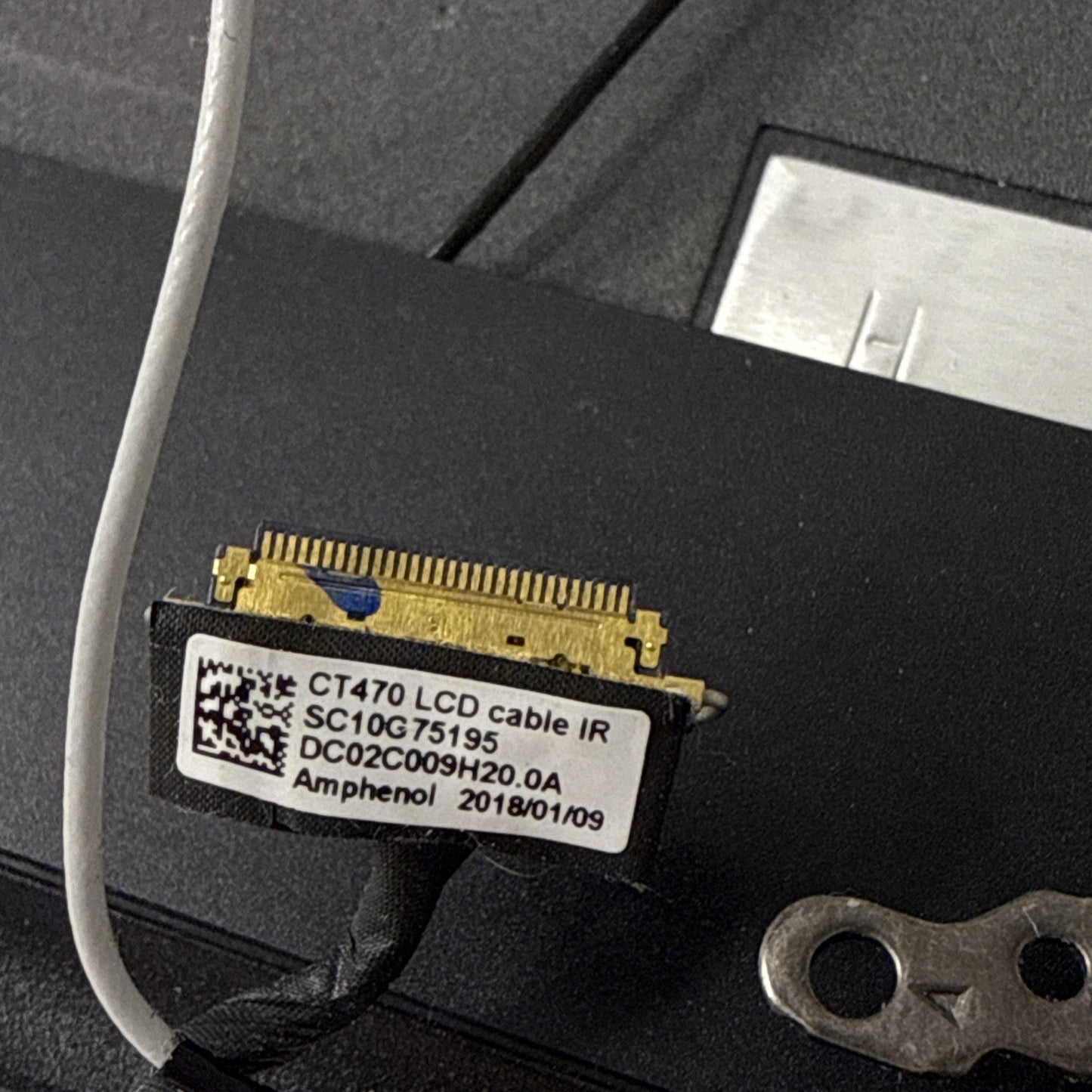 Lenovo ThinkPad T470 LCD Screen Top Lid Cover AP12D000100 + Bezel & Cables