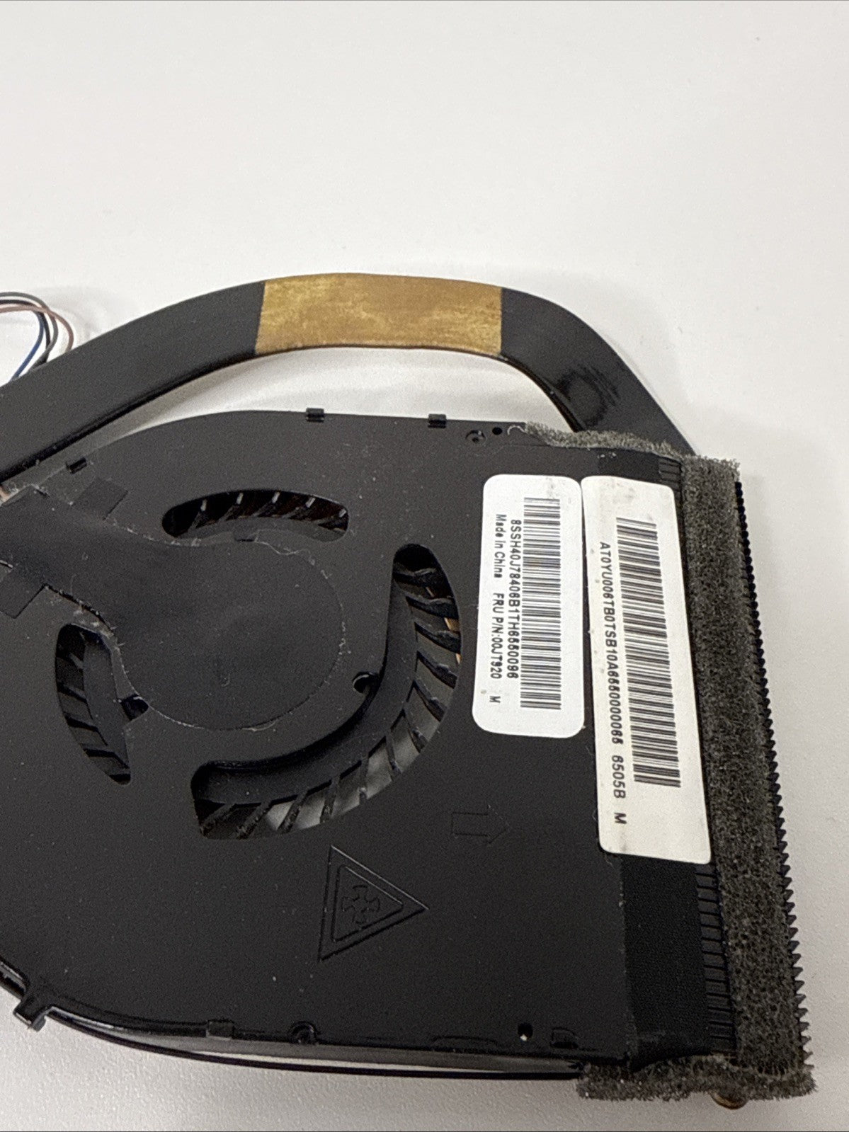 Lenovo Thinkpad T460s Laptop CPU Heatsink & Fan. FRU P/N: 00JT920