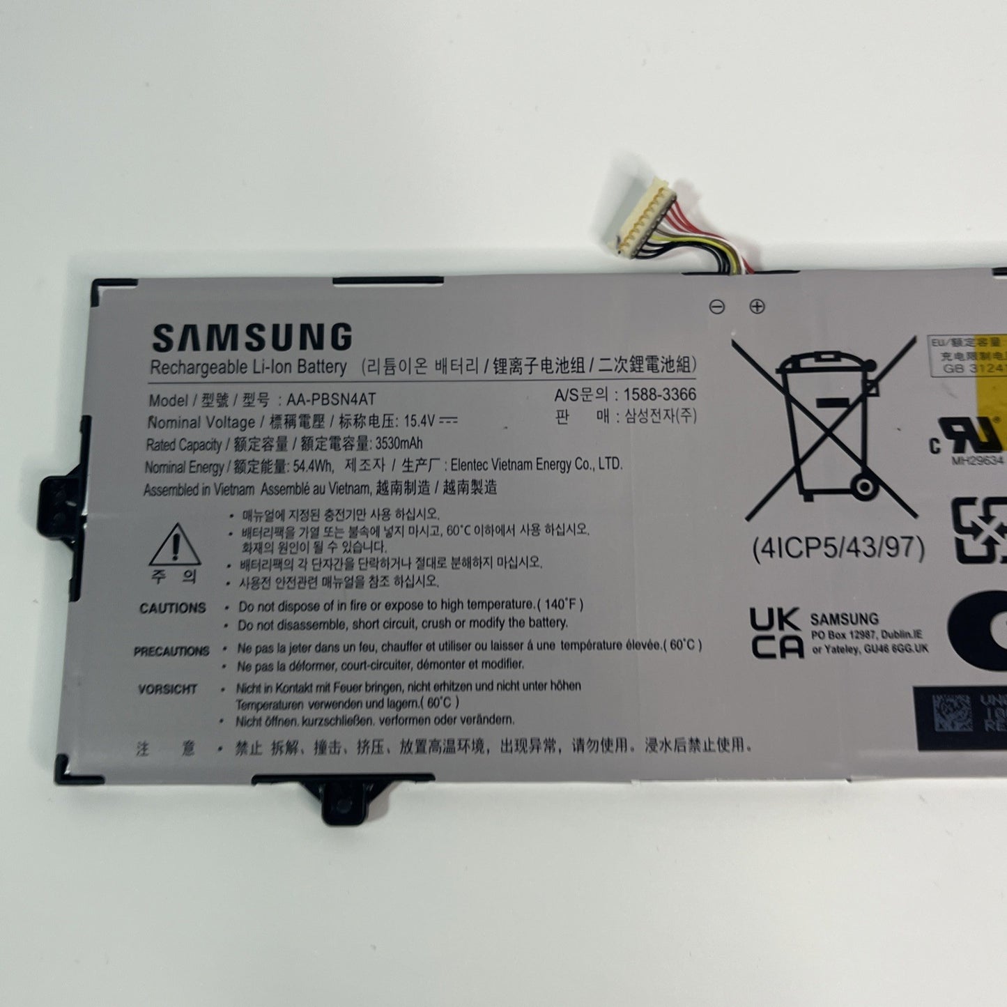 For original SAMSUNG Galaxy Book Flex2 NP750XDA NP750Xgk AA-PBSN4AT battery