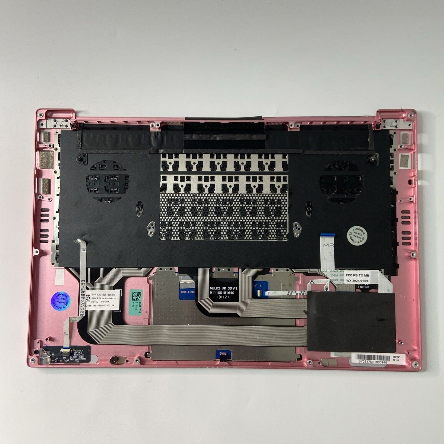 Razer Book 13 RZ09-0357 Palmrest UK Keyboard Touchpad PINK