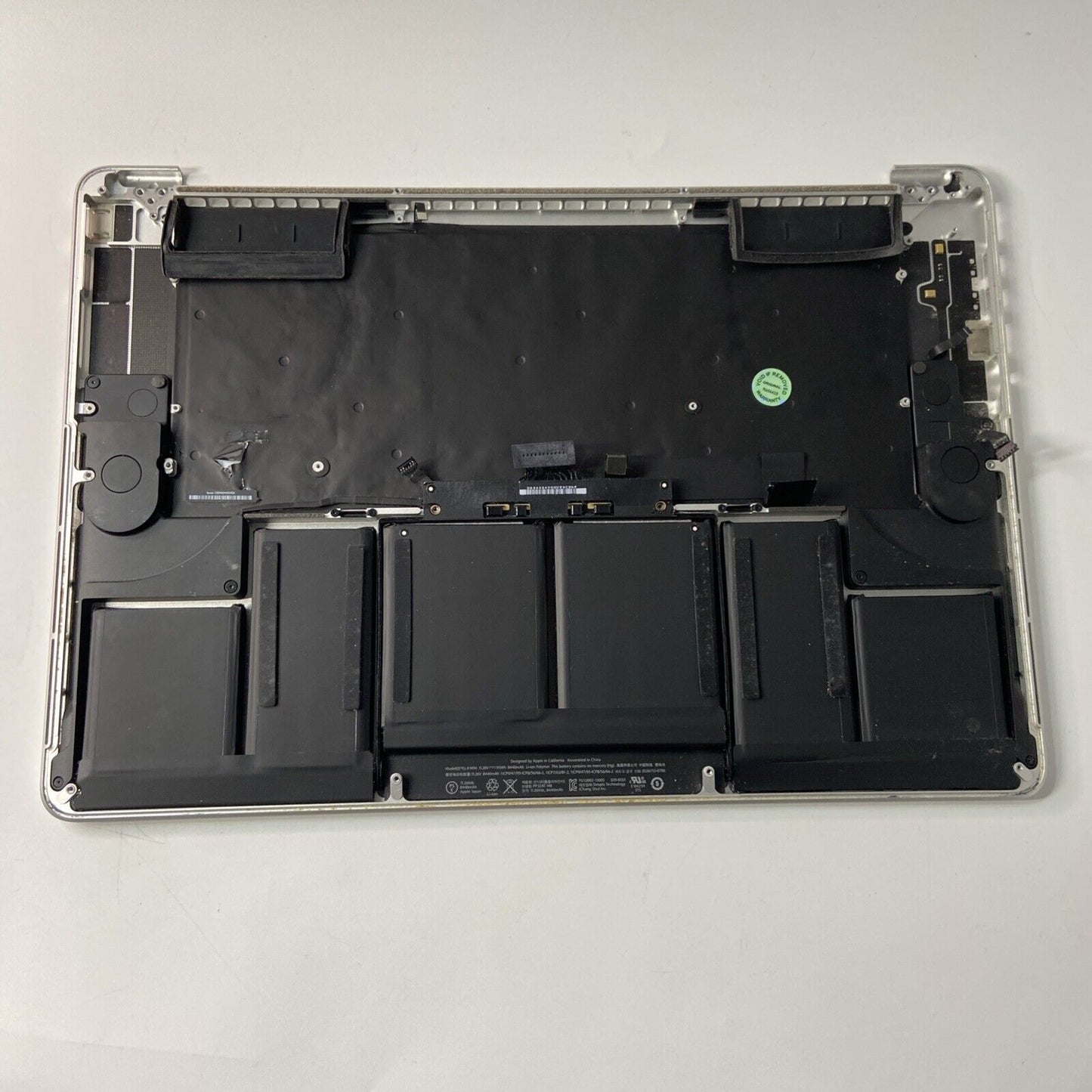 MacBook Pro 15" A1398 2014 Palmrest Top Case Cover UK Keyboard Silver + Battery