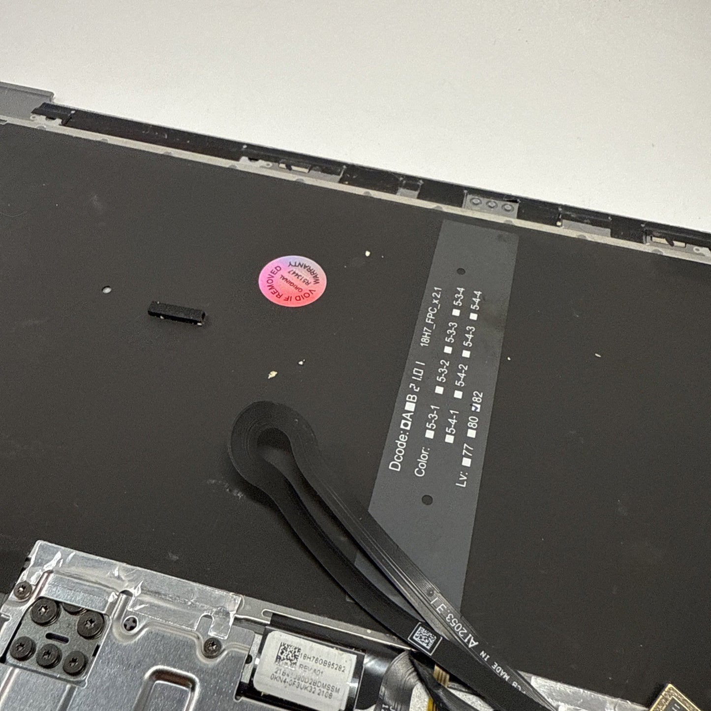 Genuine Microsoft Surface 4 1950 13.5 Palmrest Assembly UK Keyboard Touchpad