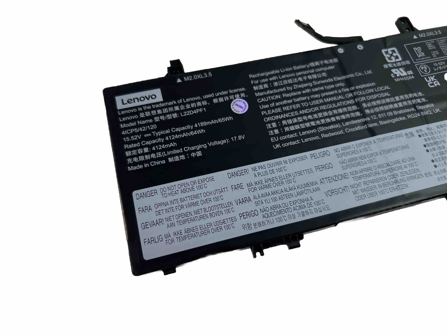Lenovo YOGA SLIM 6 14IAP8 Battery L22D4PF1 Excellent Condition