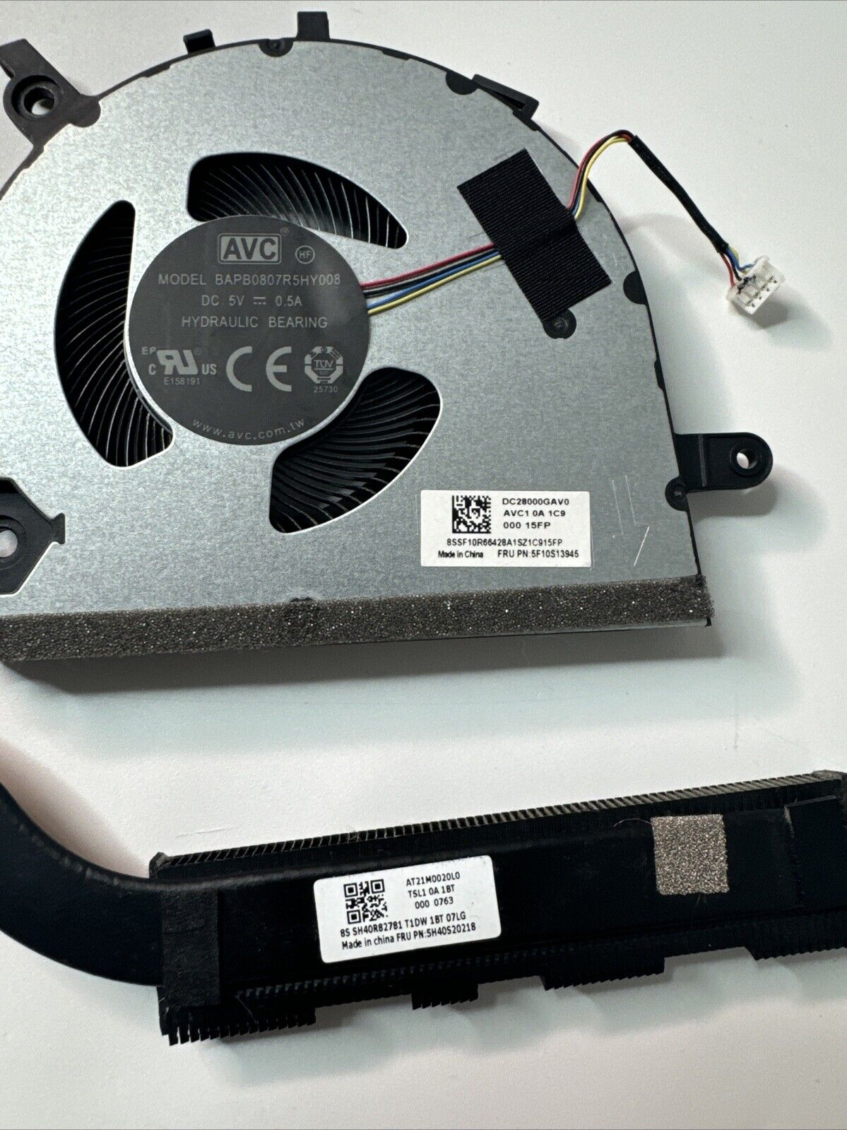 Lenovo V14 G2 ITL CPU Cooling Heatsink and Fan Genuine DC28000GAV0 5H40S20218