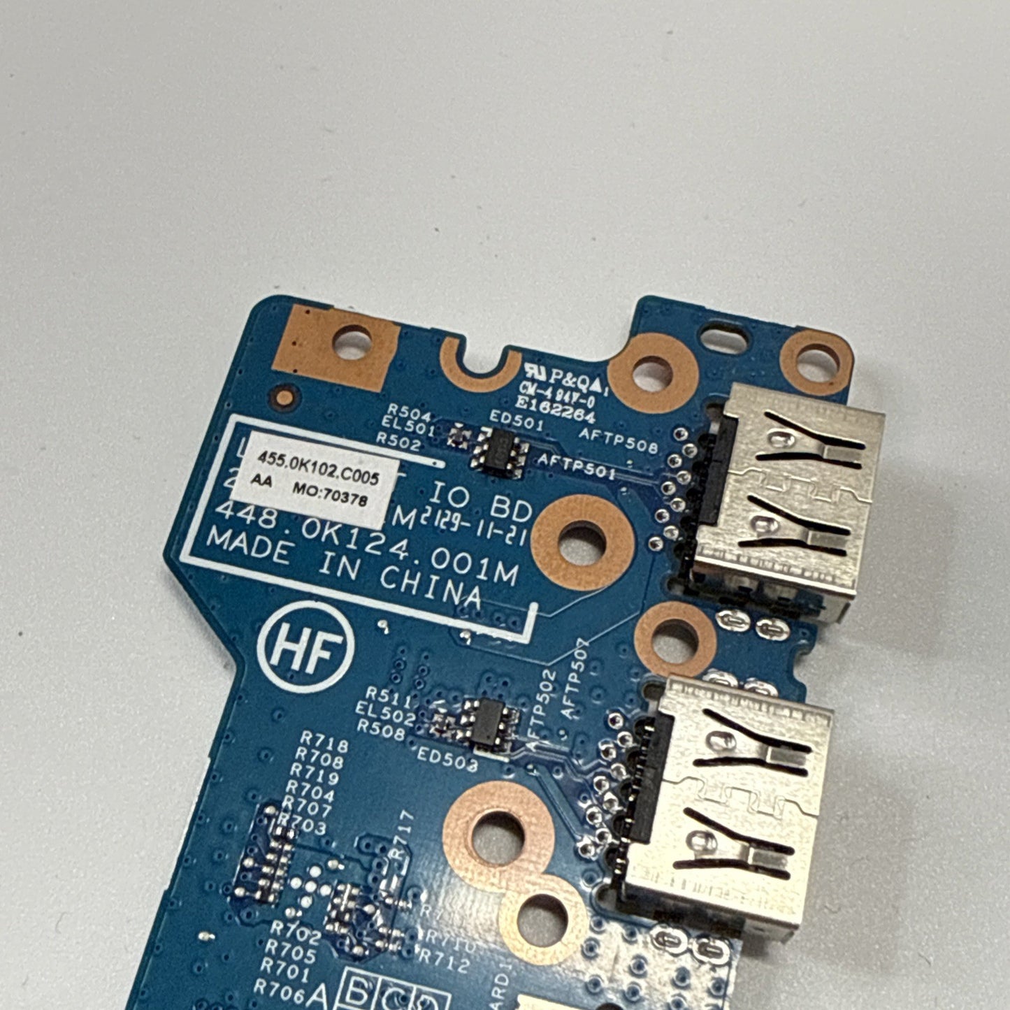 Lenovo Ideapad Flex 5 15IIL05 USB I/O Port Board 455.0K102.C004 AA & Cable