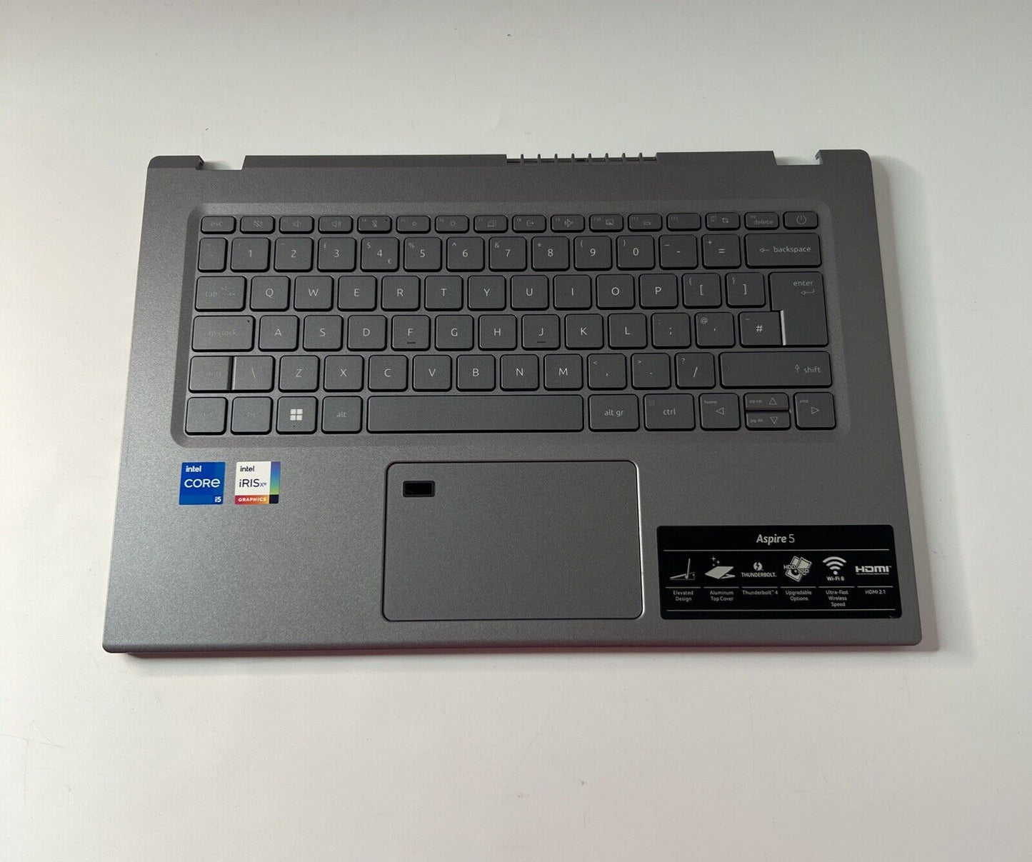 Acer Aspire 5 A514-55 Complete Palmrest Assembly UK Keyboard Touchpad Speakers
