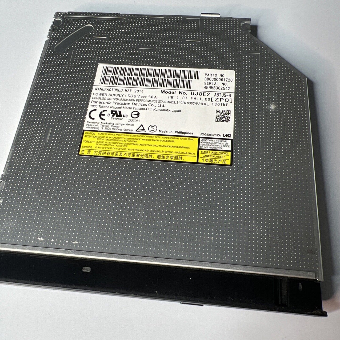 Toshiba Satellite Pro R50-B Laptop CD-RW / DVD+RW Drive. Model: UJ8E2. SATA
