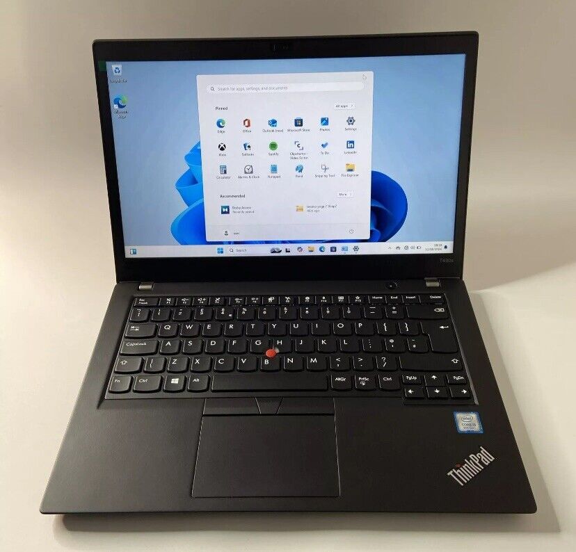 Lenovo ThinkPad T480s 14" 256GB SSD Intel Core i5-8250U 8th Gen, 16GB RAM Win 11