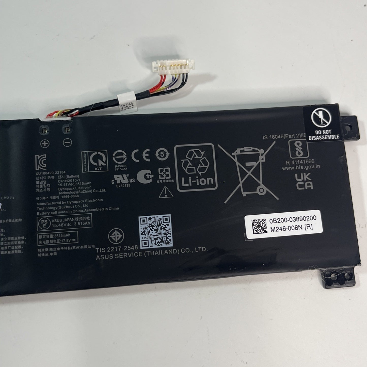 Genuine C41N2010 56Wh Battery for ASUS Tuf F17 FX707ZV Good Health