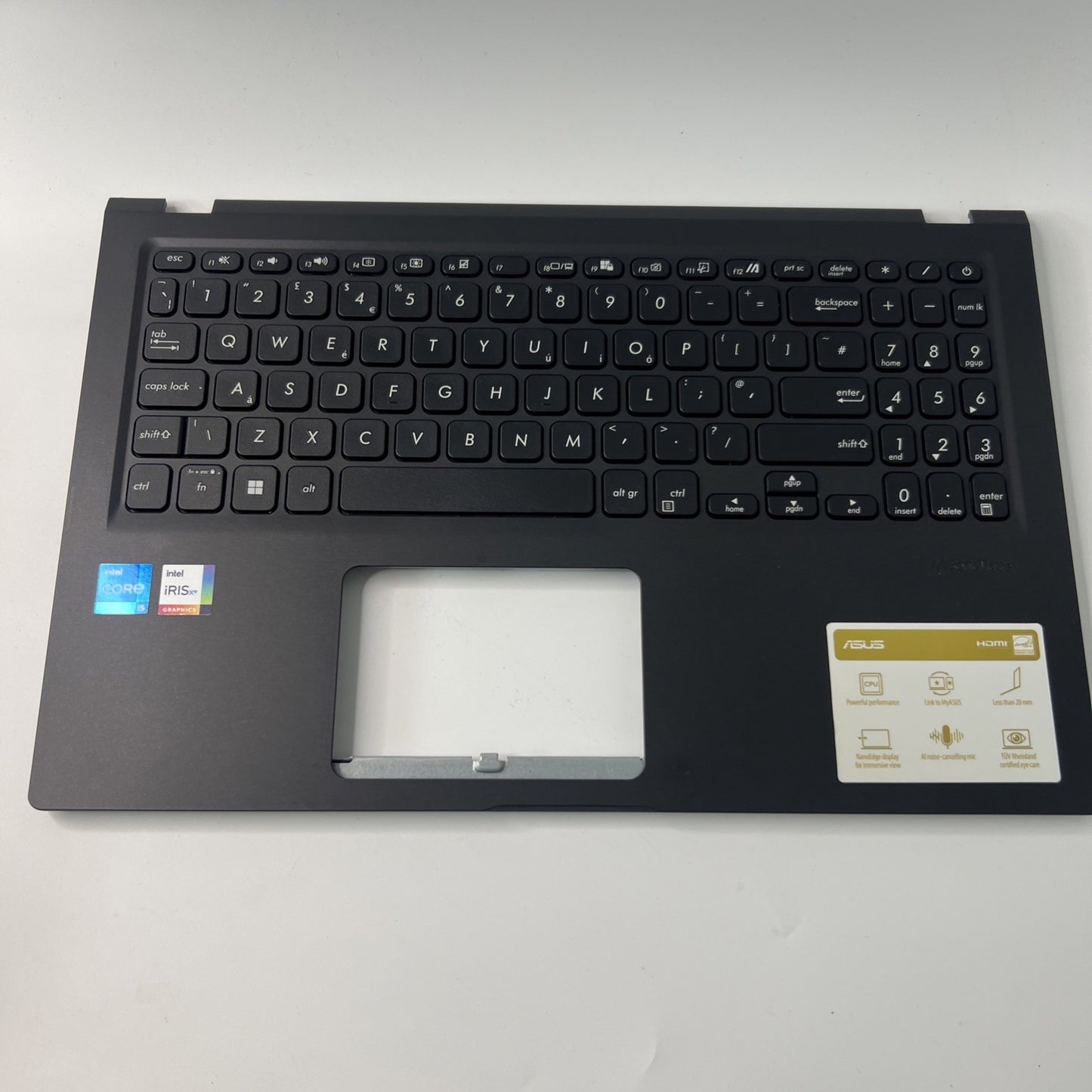 ASUS VivoBook X1500E Palmrest Assembly UK keyboard 13N1-CMA0601 BLACK