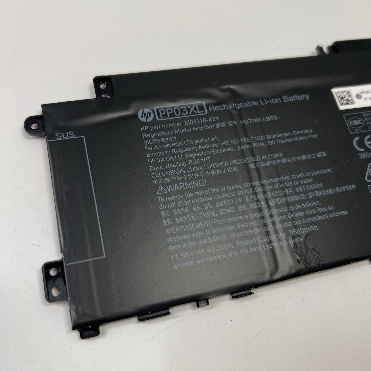 Genuine HP Pavilion 14-DV0511SA 14-DV Battery PP03XL GOOD HEALTH