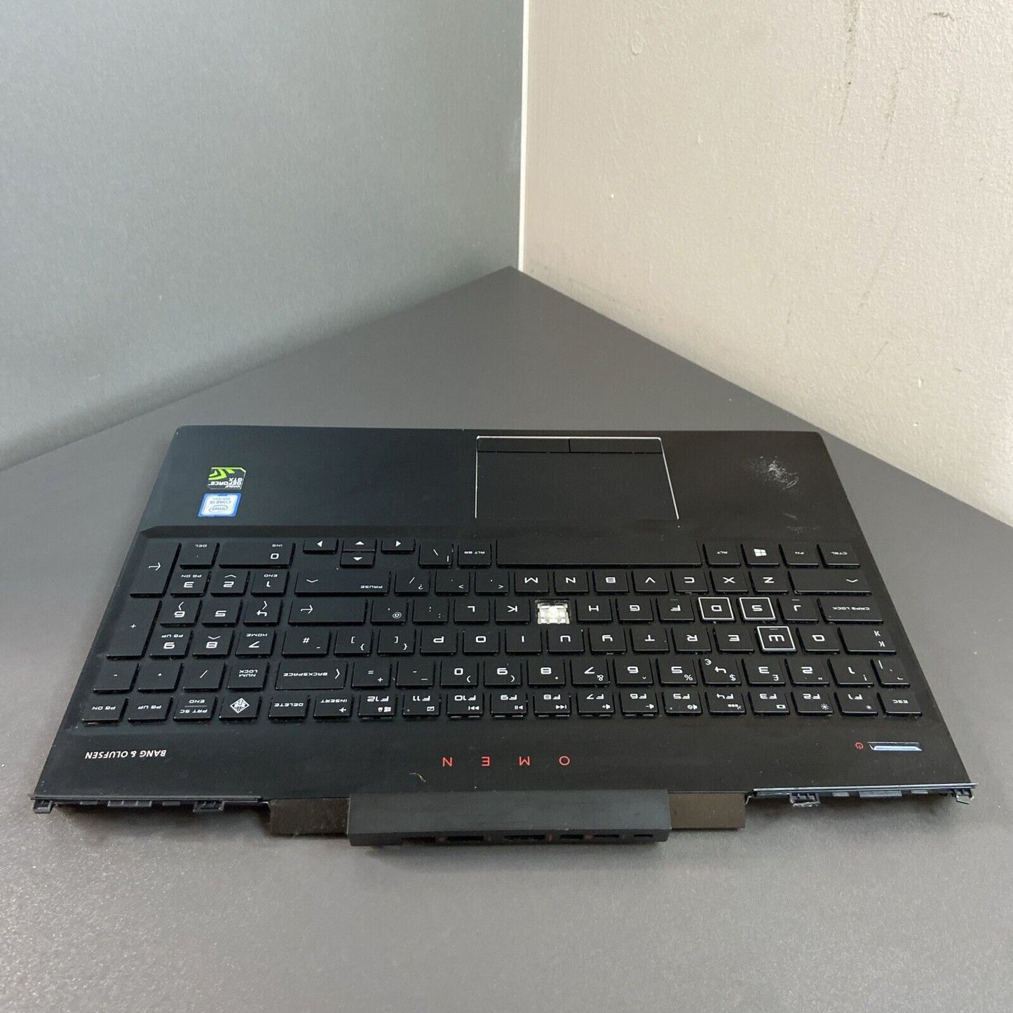 HP OMEN 15-DC 15T-DC Palmrest UK Qwerty Keyboard Touchpad L24370-031