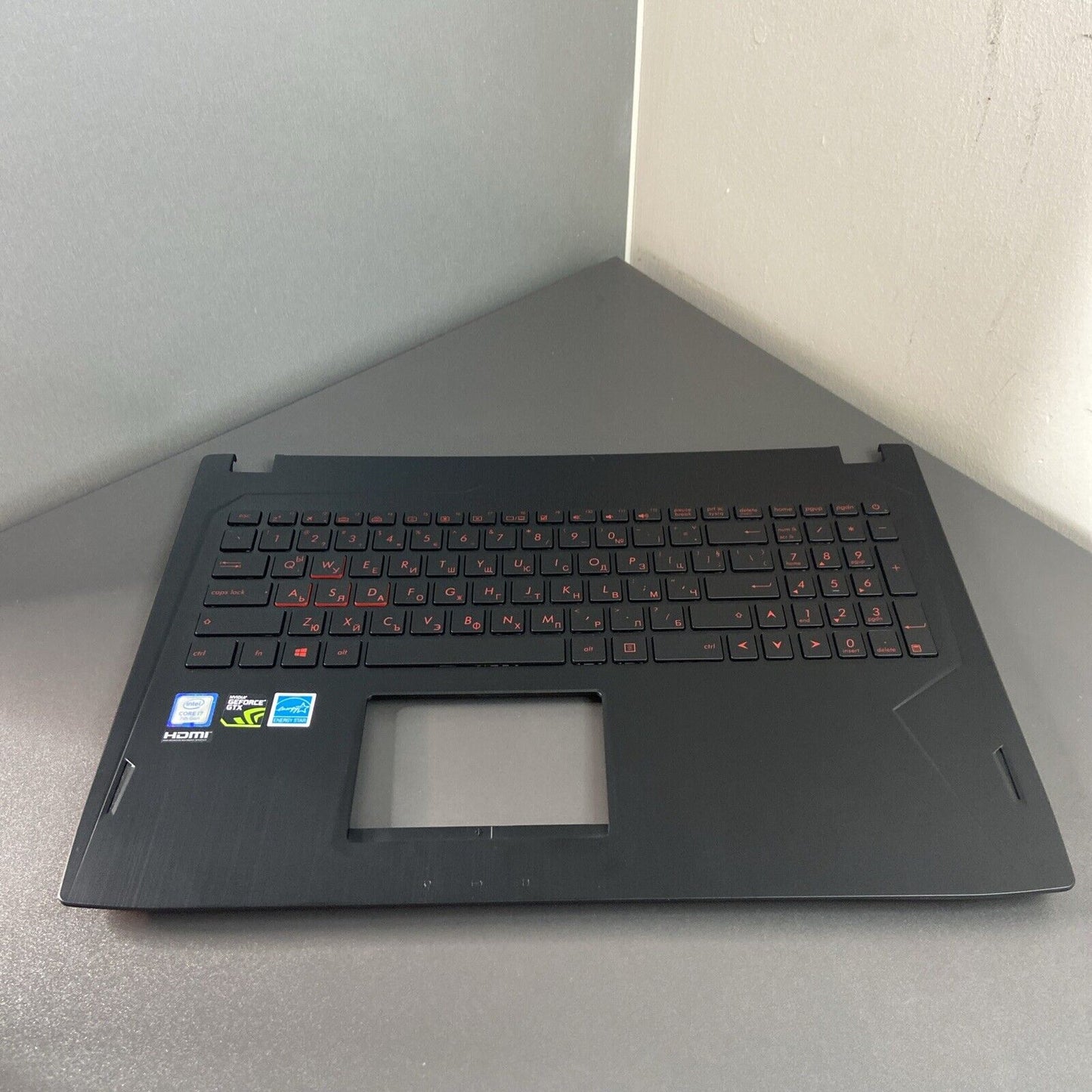 Asus FX502VM-AS73 Laptop Palmrest Assembly With UK Keyboard 13NB0DR5AP0111