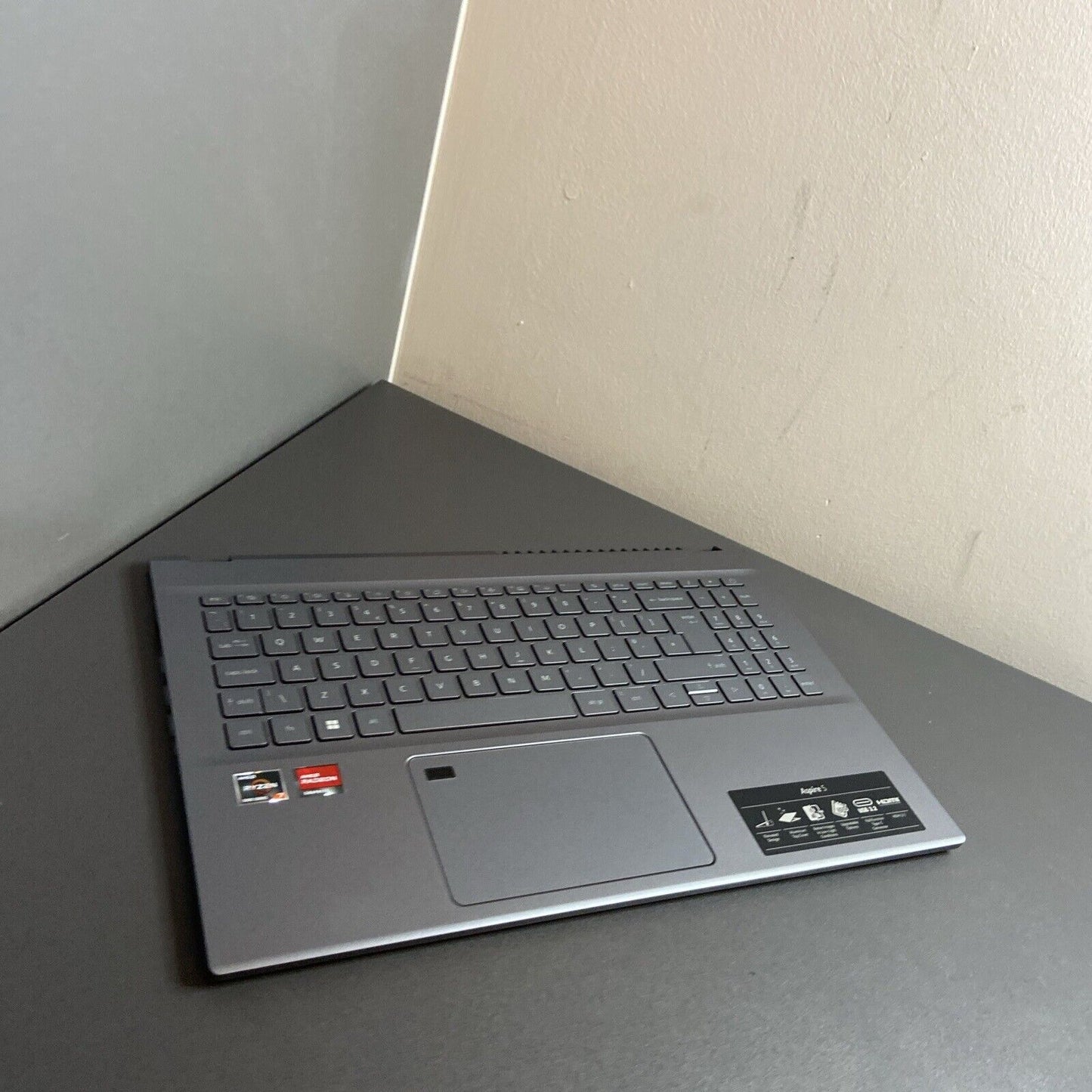Genuine Acer Aspire A515-47 Complete Palmrest UK Backlit 6B.K86N2.013 AP3YG00011