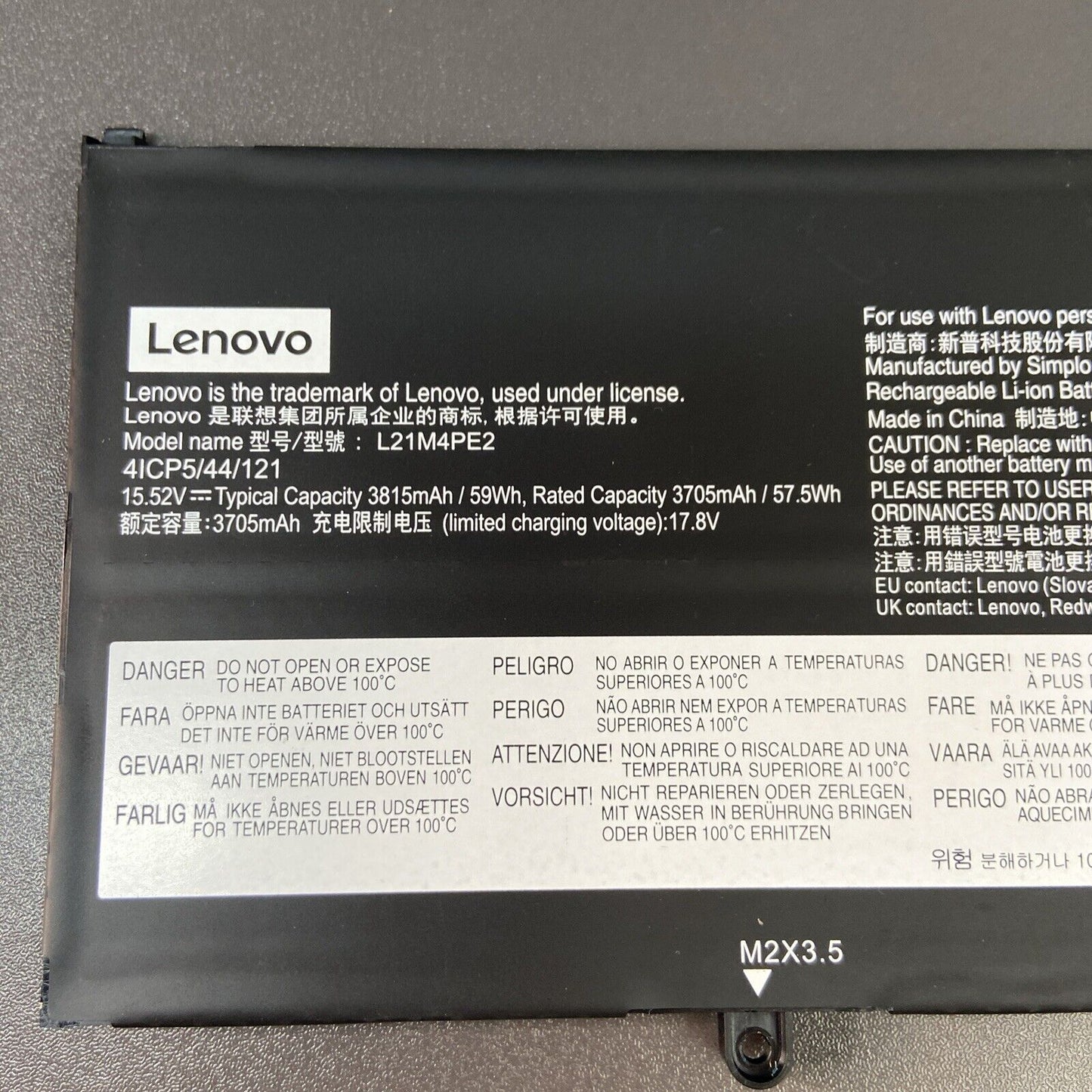 Genuine Lenovo Yoga 6 13ALC7 Laptop Battery 5B11F29411 5B11F29414, 5B11F29421