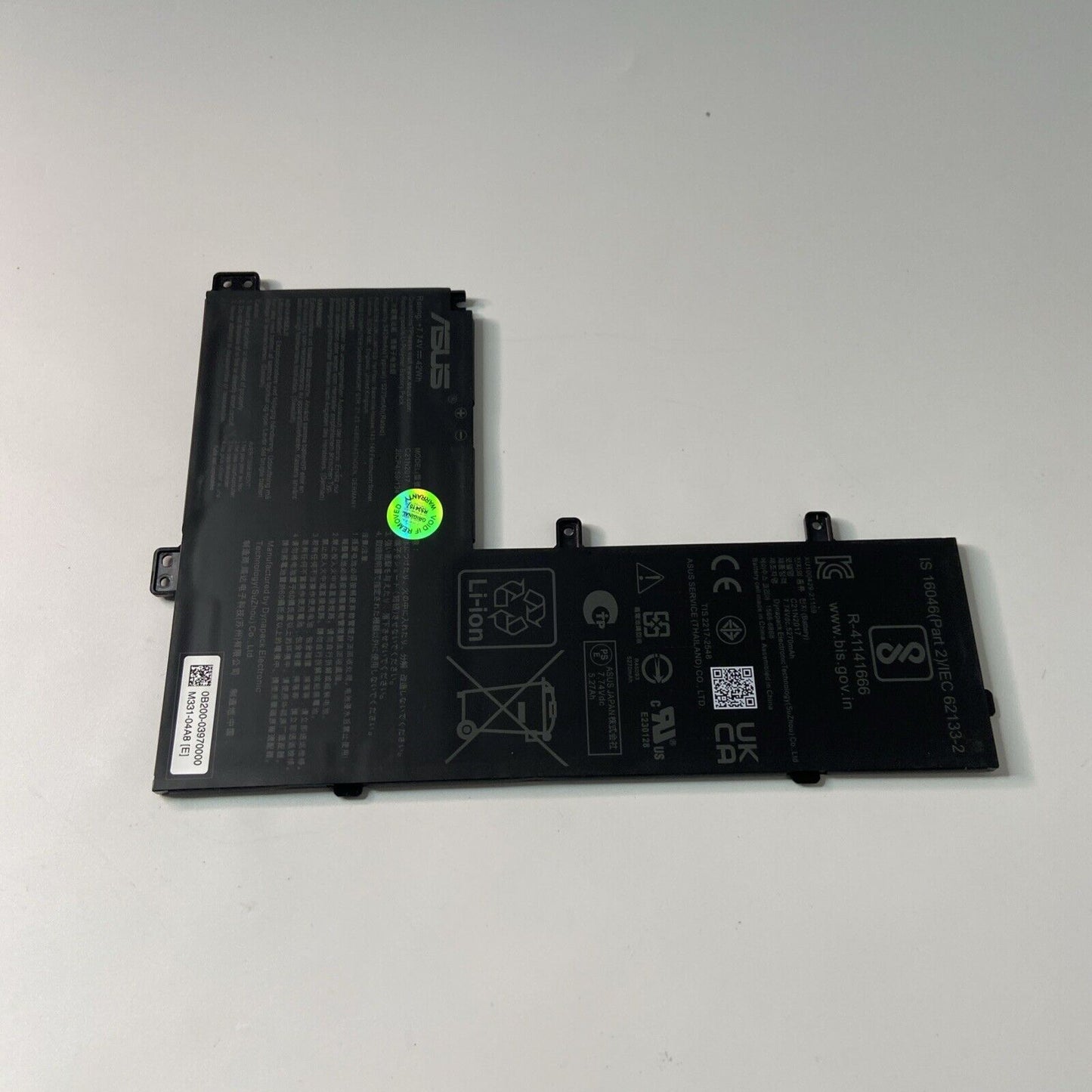 Genuine Asus CHROMEBOOK CX1500CKA-DH44F Laptop Battery 5428mAh 42Wh