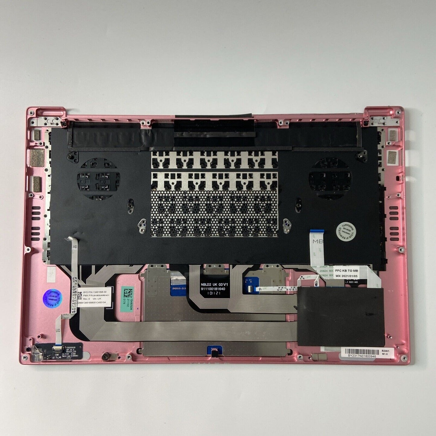 Razer Book 13 RZ09-0357 Palmrest UK Keyboard Touchpad PINK