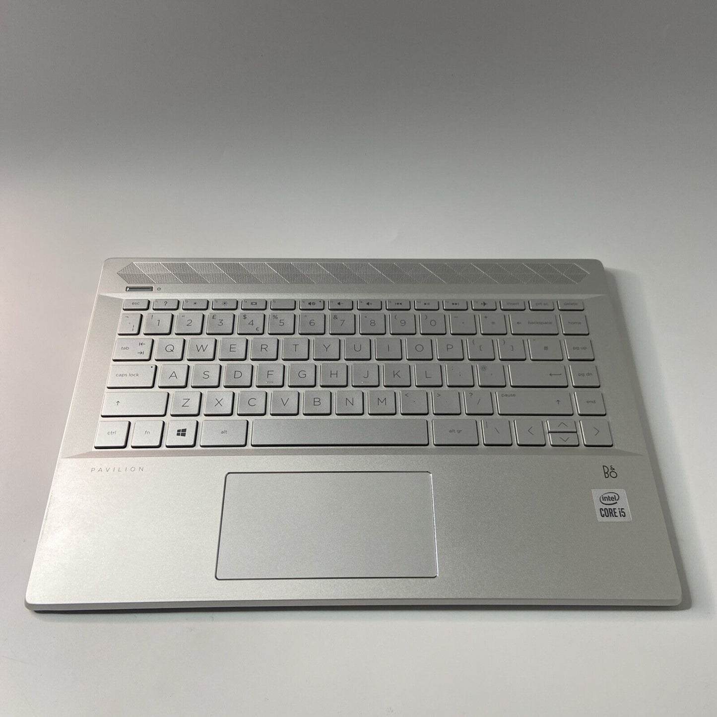 HP Pavilion 14-CE3510SA Complete Palmrest Assembly UK Keyboard Touchpad Silver