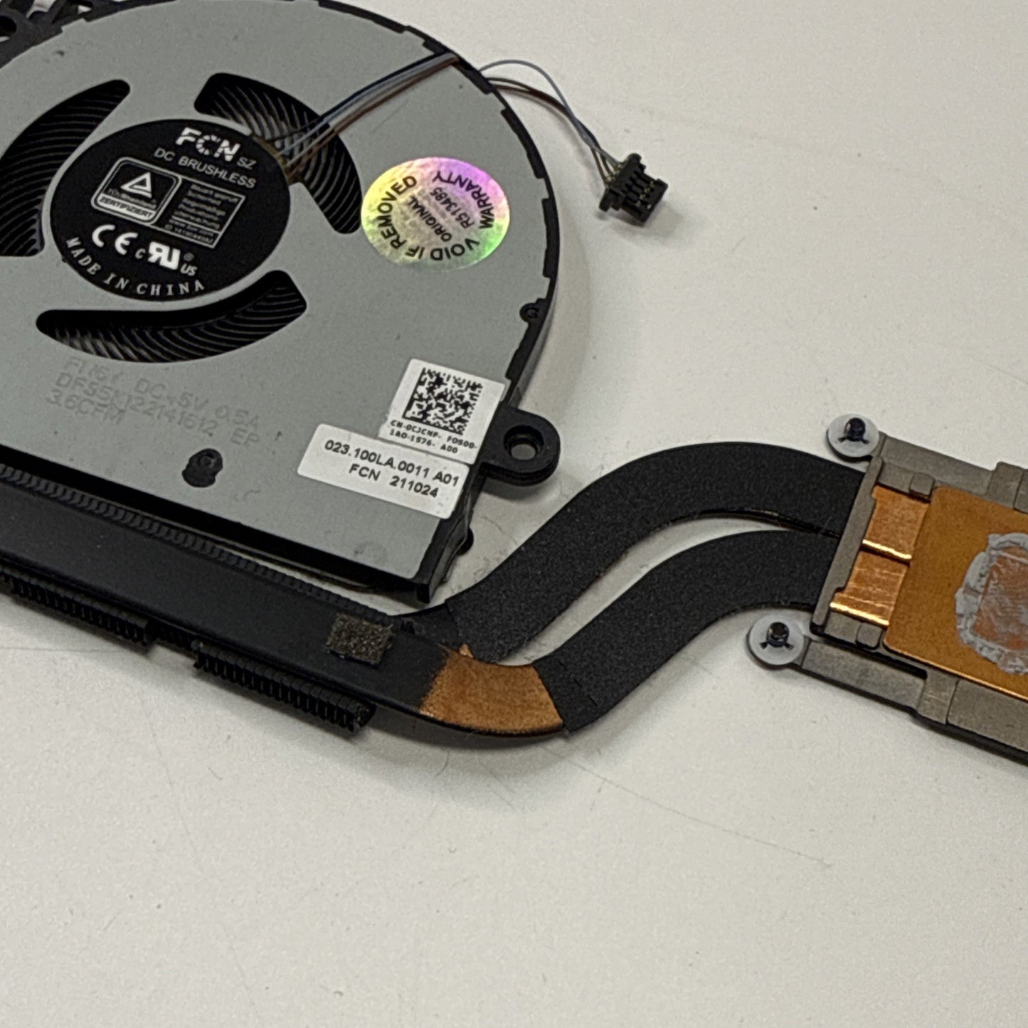 Dell Latitude 5320 Series CPU Cooling Fan & Heatsink P/N 0VNX78 0CJCNP Genuine