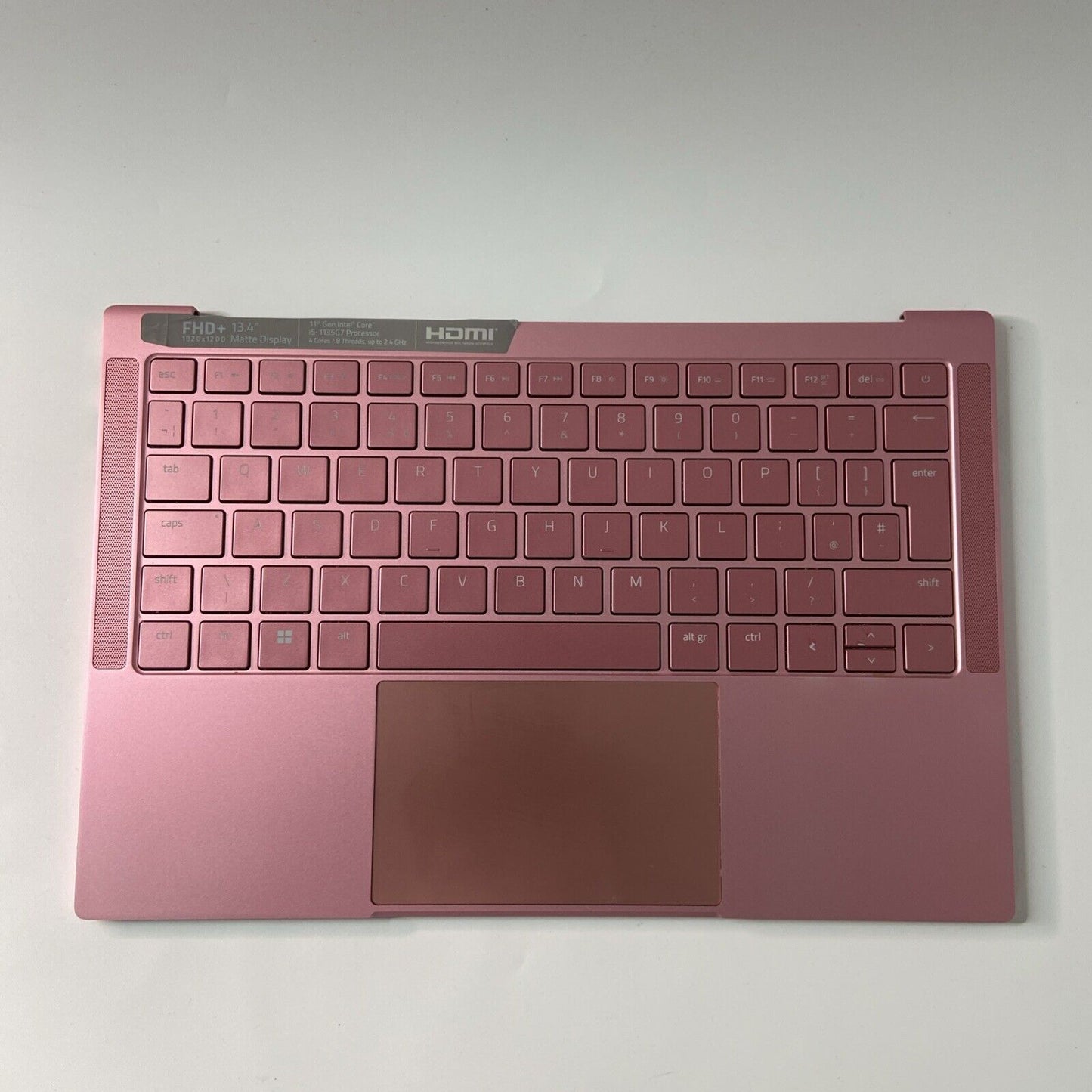 Razer Book 13 RZ09-0357 Palmrest UK Keyboard Touchpad PINK