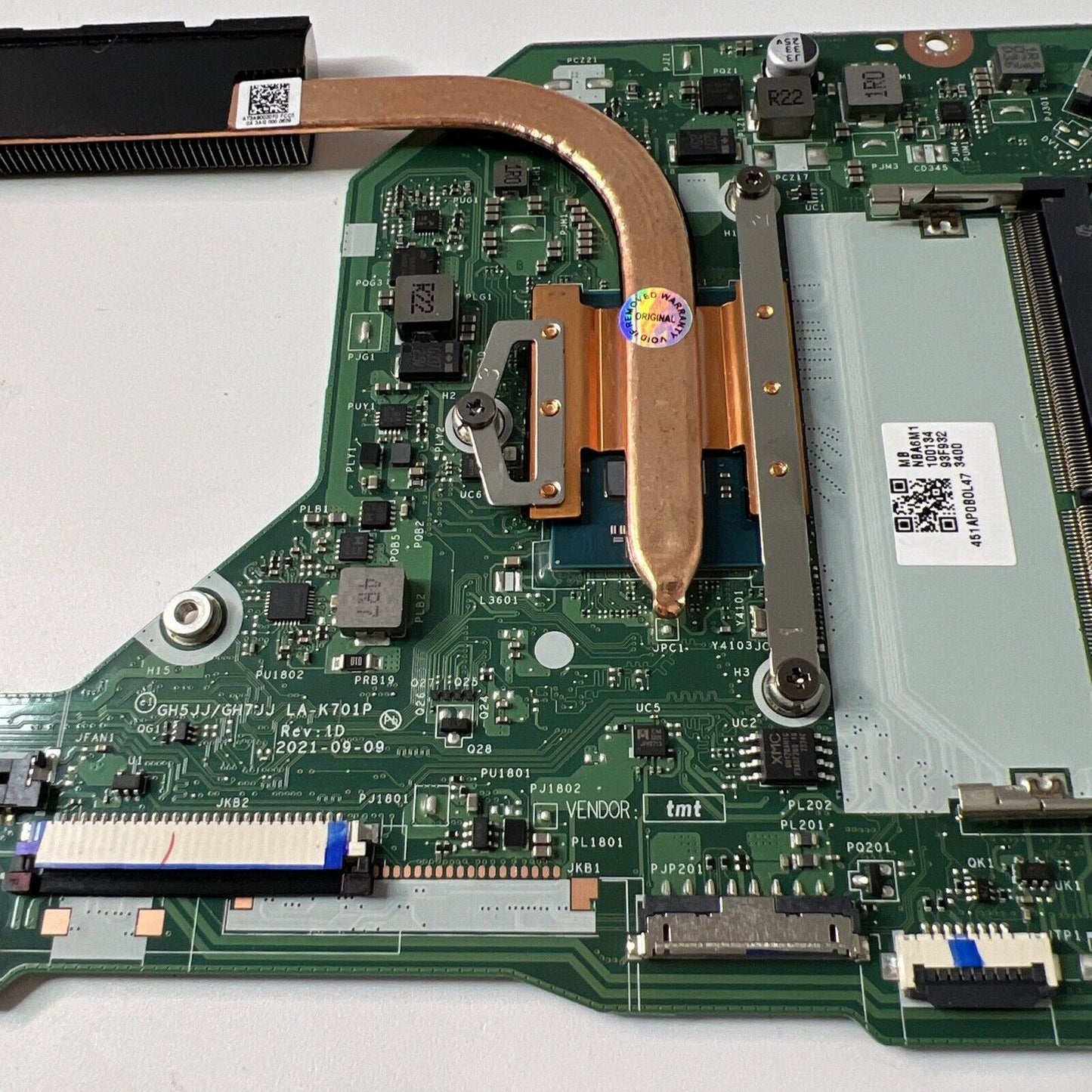 Acer Aspire 1 A115-32 N20C5 Motherboard Intel Celeron N4500 FAULTY & Heatsink
