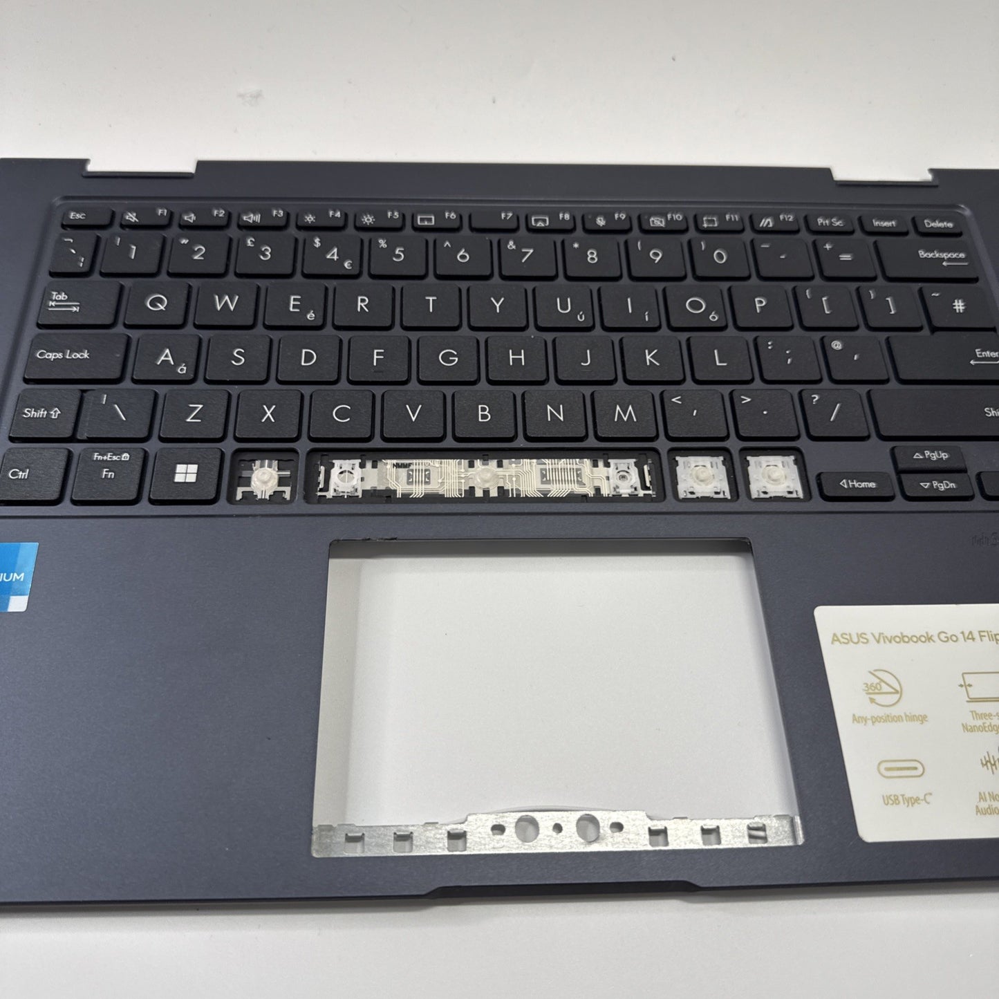 Asus Vivobook Go 14 TP1400K Palmtest Assembly UK Keyboard 13N1-E8A0321