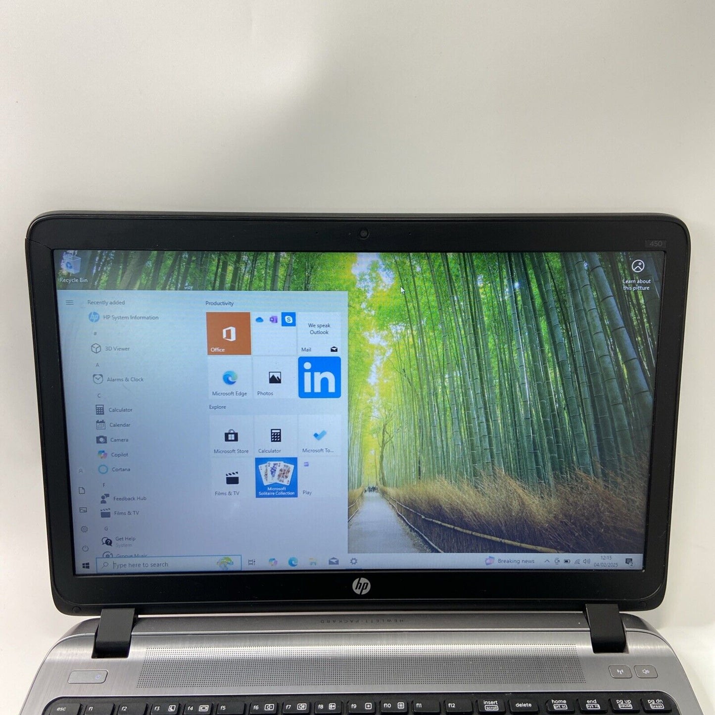 HP ProBook 450 G2 - Core i5-5th Gen, 8GB RAM, 128GB SSD Windows 10 Pro Laptop