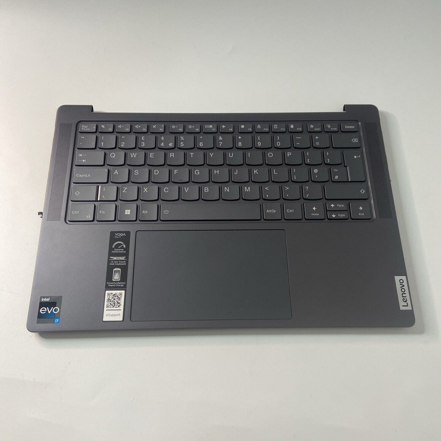 Lenovo Yoga Pro 7 14IRH8 Complete Palmrest Assembly UK Keyboard & Touchpad