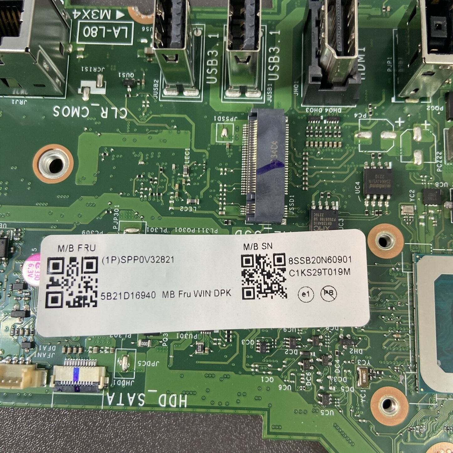 Lenovo IdeaCentre AIO 3i 27IAP7 Motherboard, Intel i5-1240p 8GB RAM 5B21D16940
