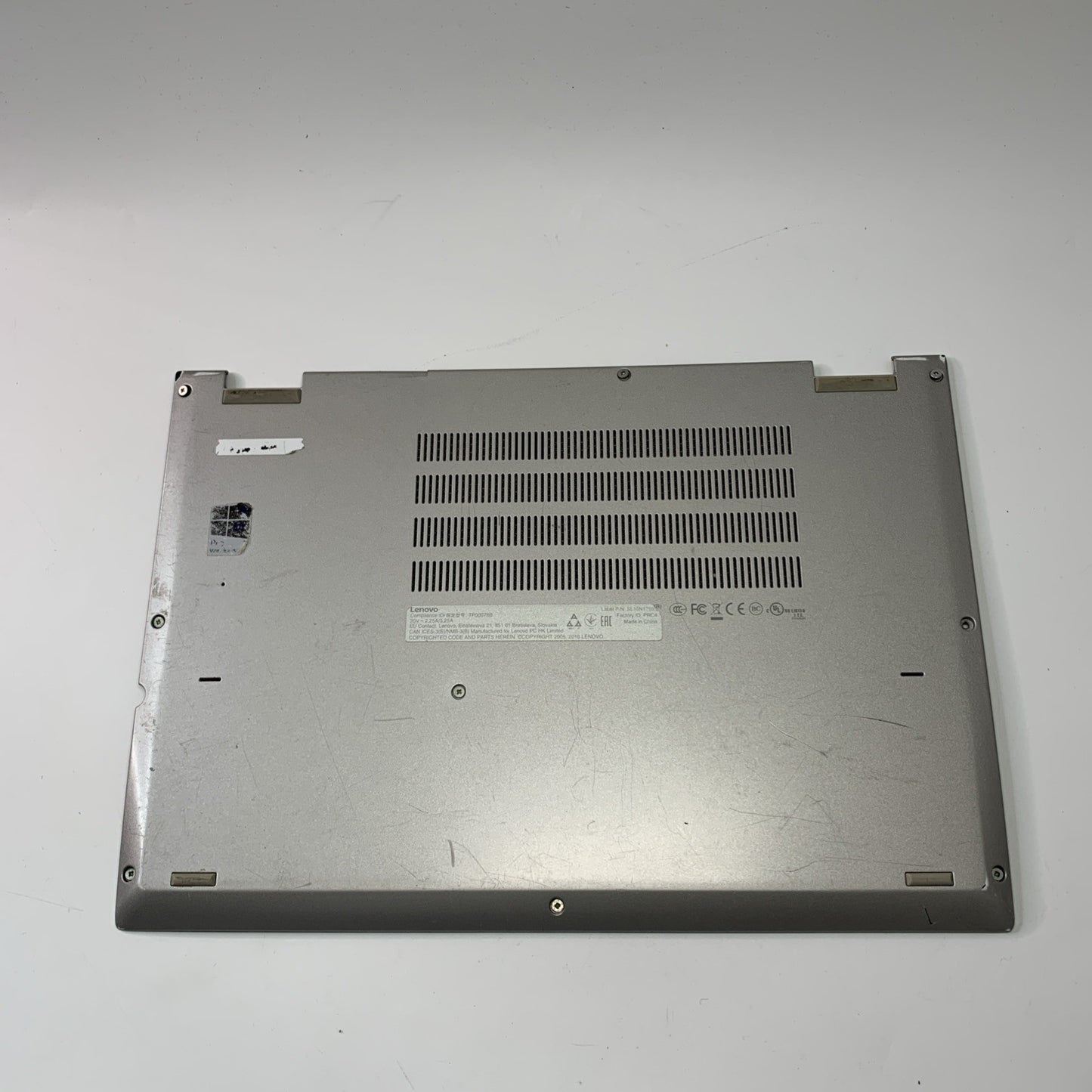 Lenovo Thinkpad Yoga 370 Base Bottom Chassis Case Cover Silver