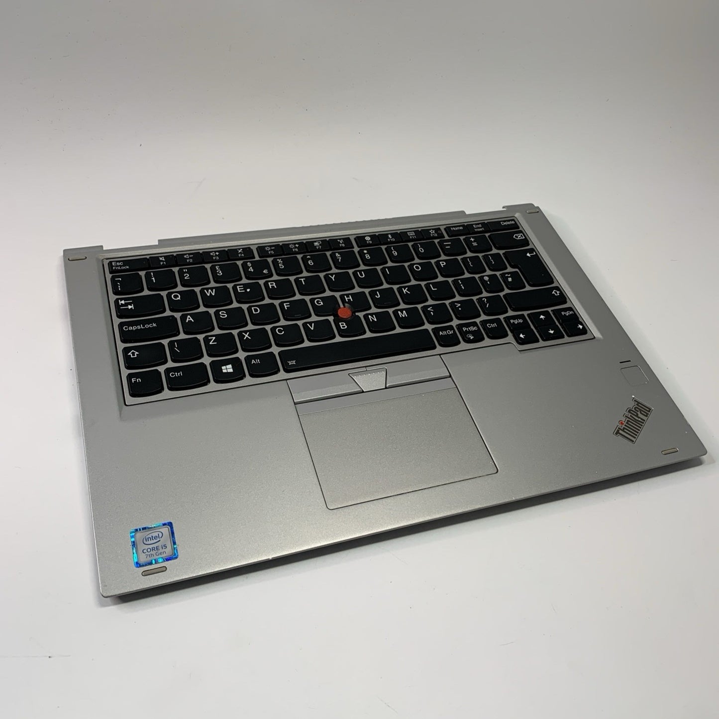 Lenovo Yoga 370 Complete Palmrest UK Backlit Keyboard & Touchpad Silver 01HY214
