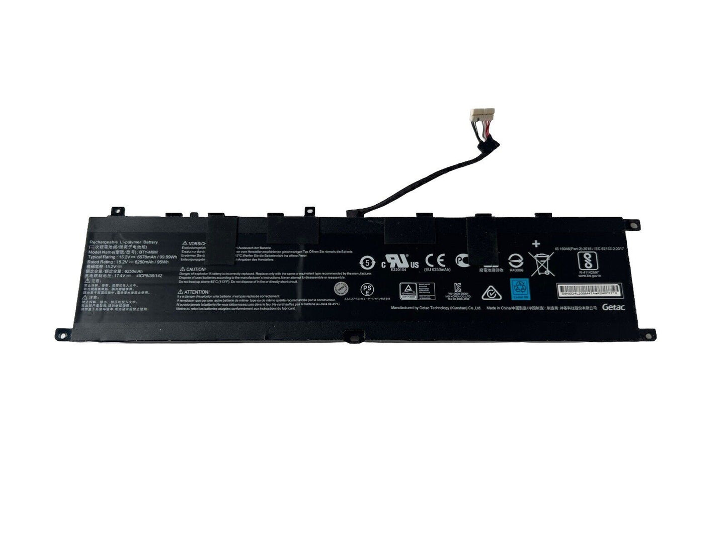 Genuine BTY-M6M Battery for MSI Creator 15 A10SFS A10SE Stealth GE66 GS66 MS-16V