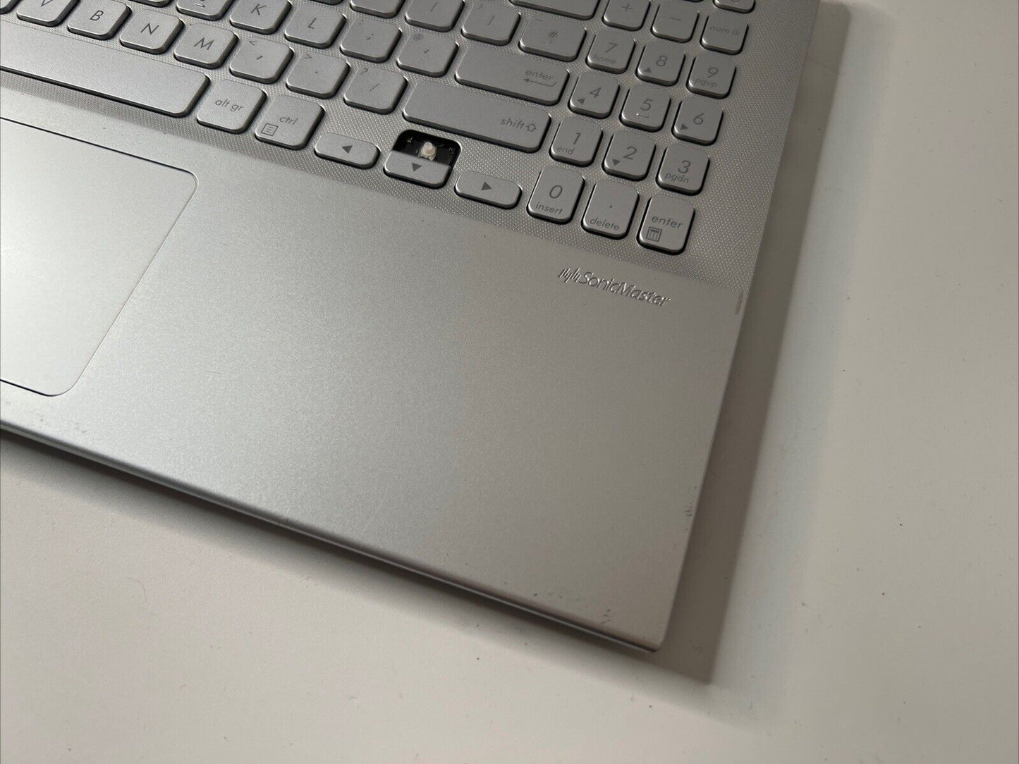 Genuine Asus Vivobook X512F Complete Palmrest UK Keyboard Touchpad Missing Key