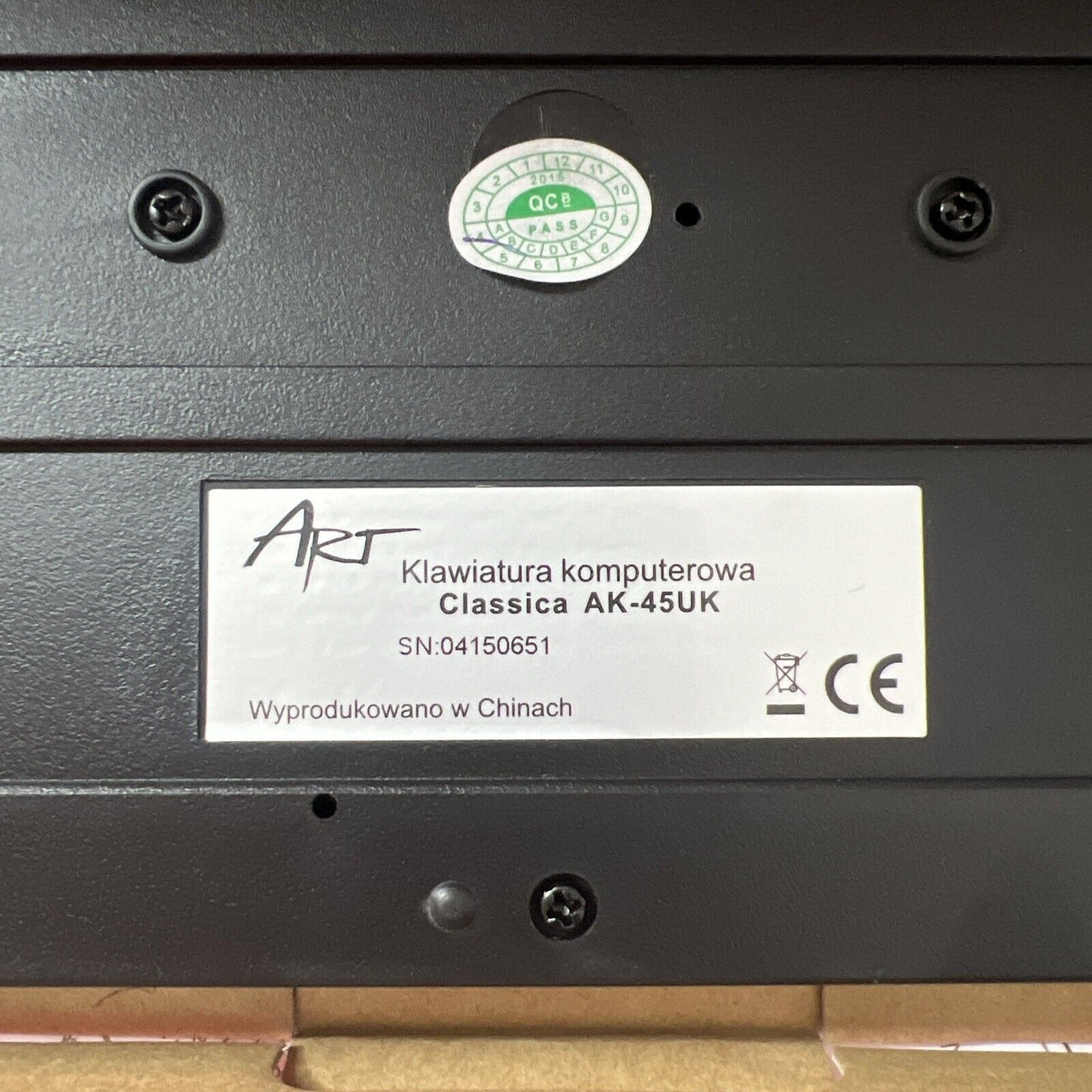 Classica Plus AK-45CU Wired Computer Keyboard UK Layout BLACK