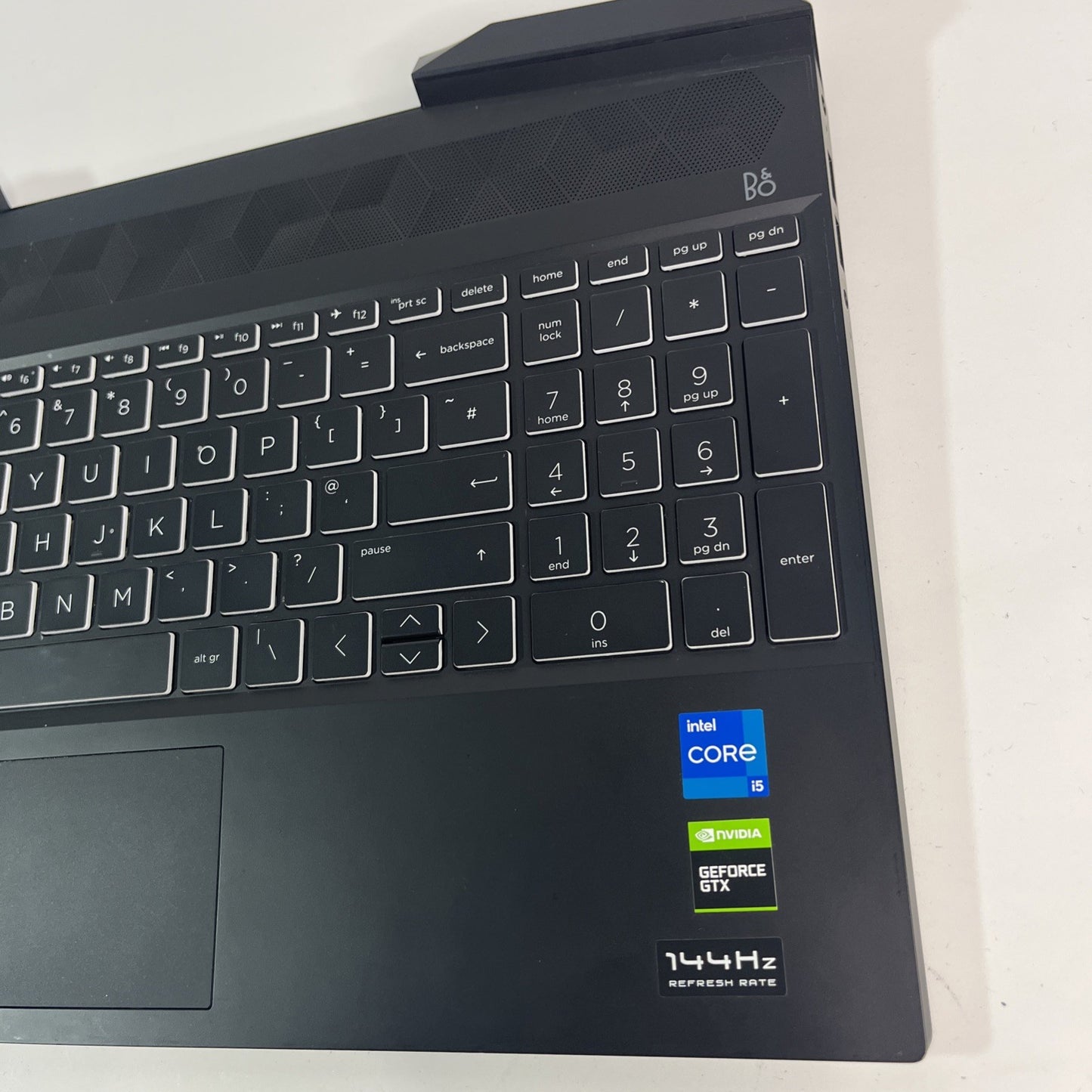 Genuine Black Hp Pavilion 15-dk2029na Palmrest ,keyboard & Usb Board AM2K8000