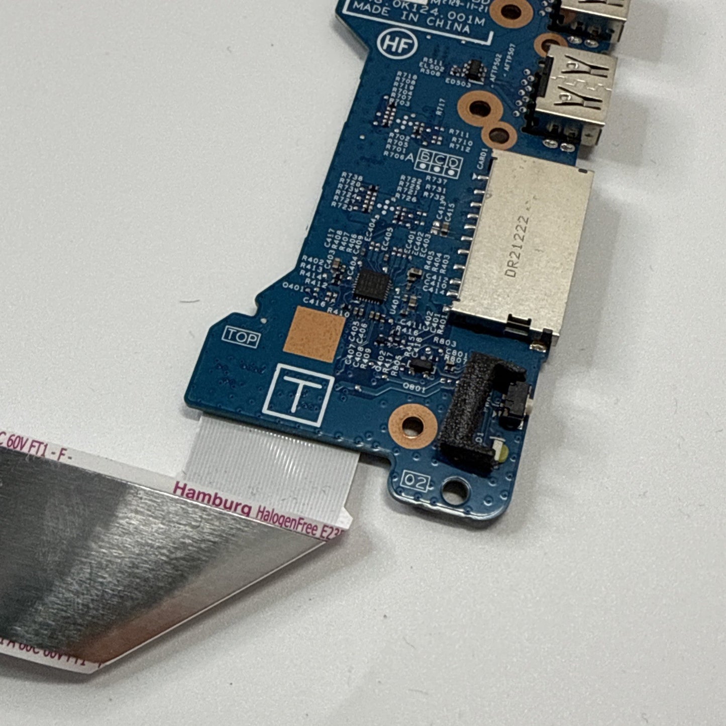 Lenovo Ideapad Flex 5 15IIL05 USB I/O Port Board 455.0K102.C004 AA & Cable