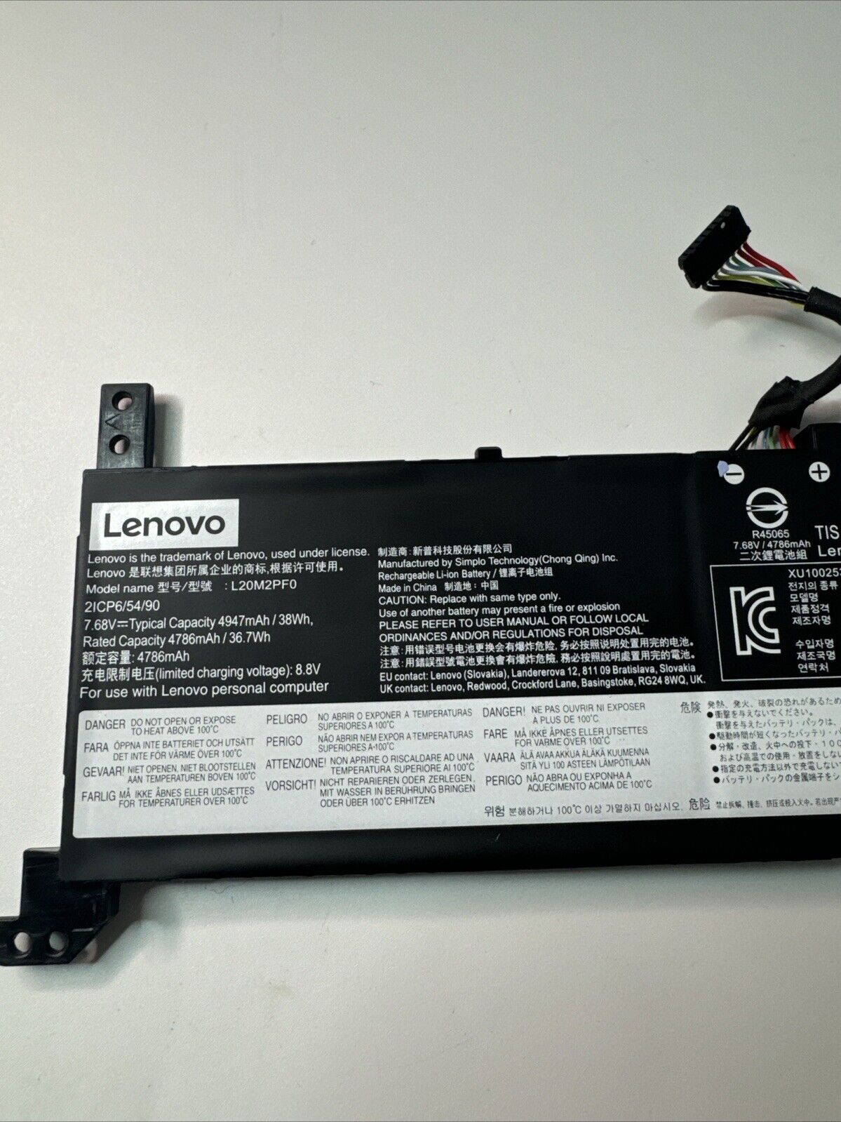 Genuine Lenovo V14 G2-ITL Laptop Battery L20M2PF0